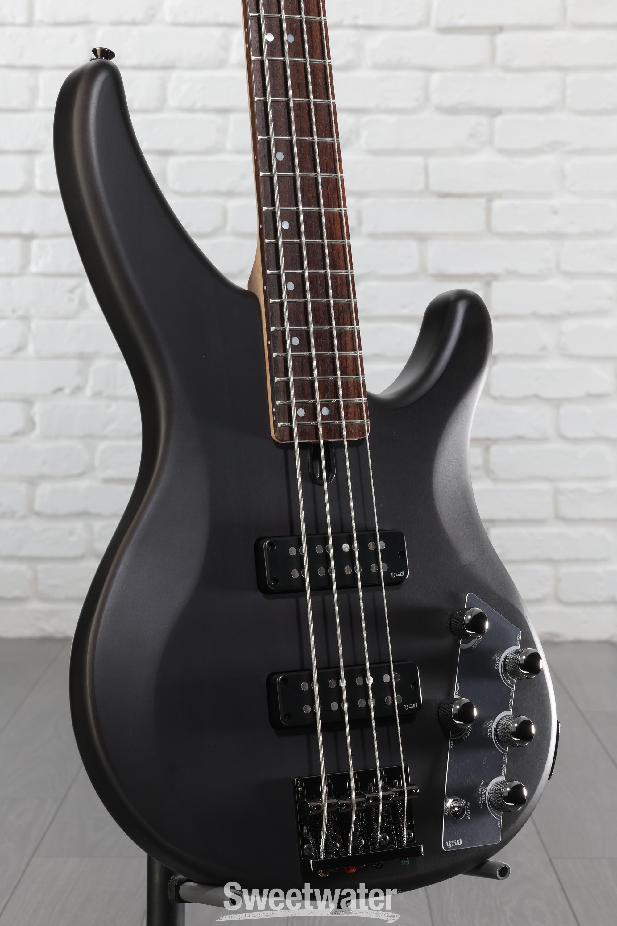 Yamaha TRBX504 4-string Bass Guitar - Translucent Black | Sweetwater