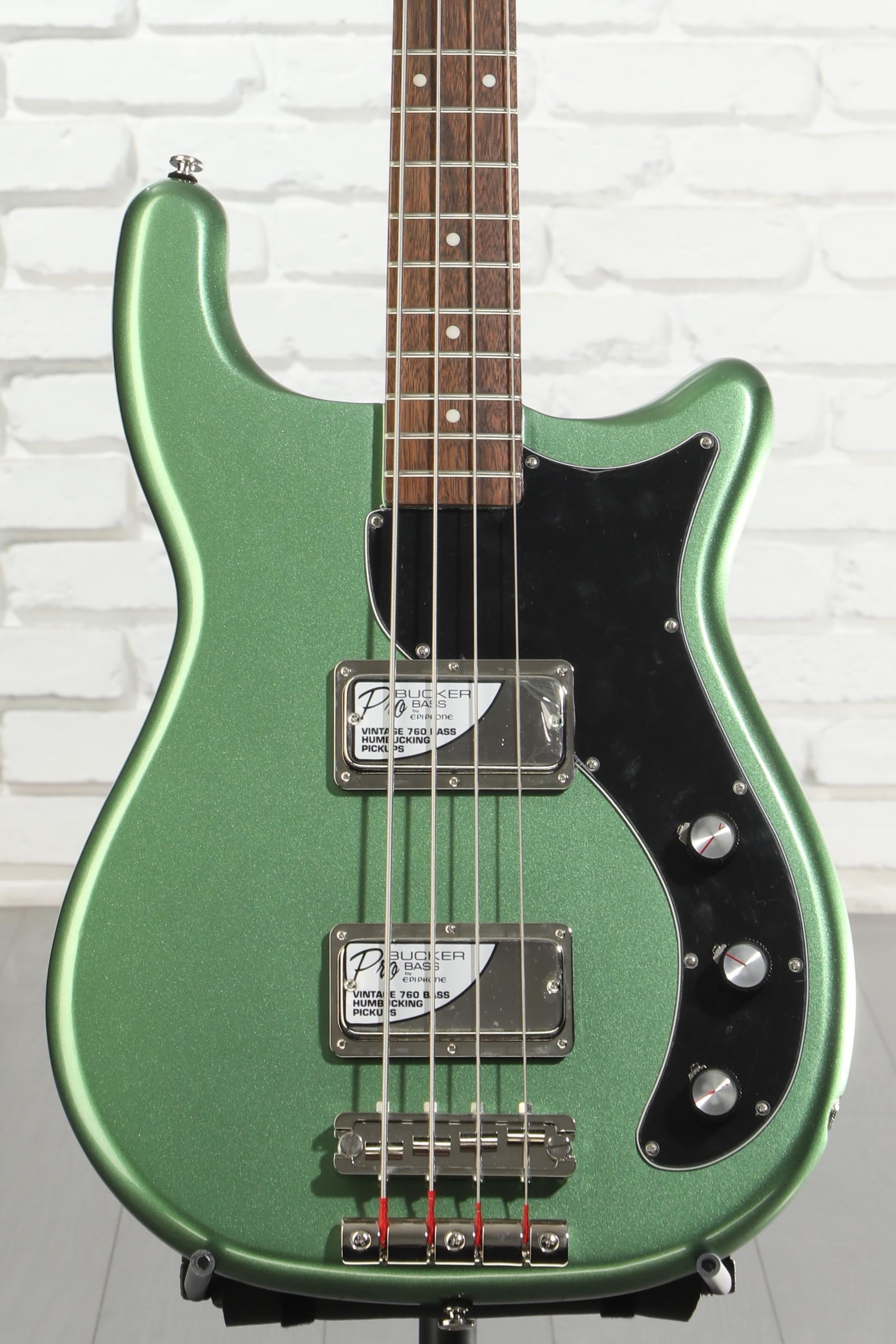 Epiphone Embassy Bass Guitar - Wanderlust Green Metallic | Sweetwater
