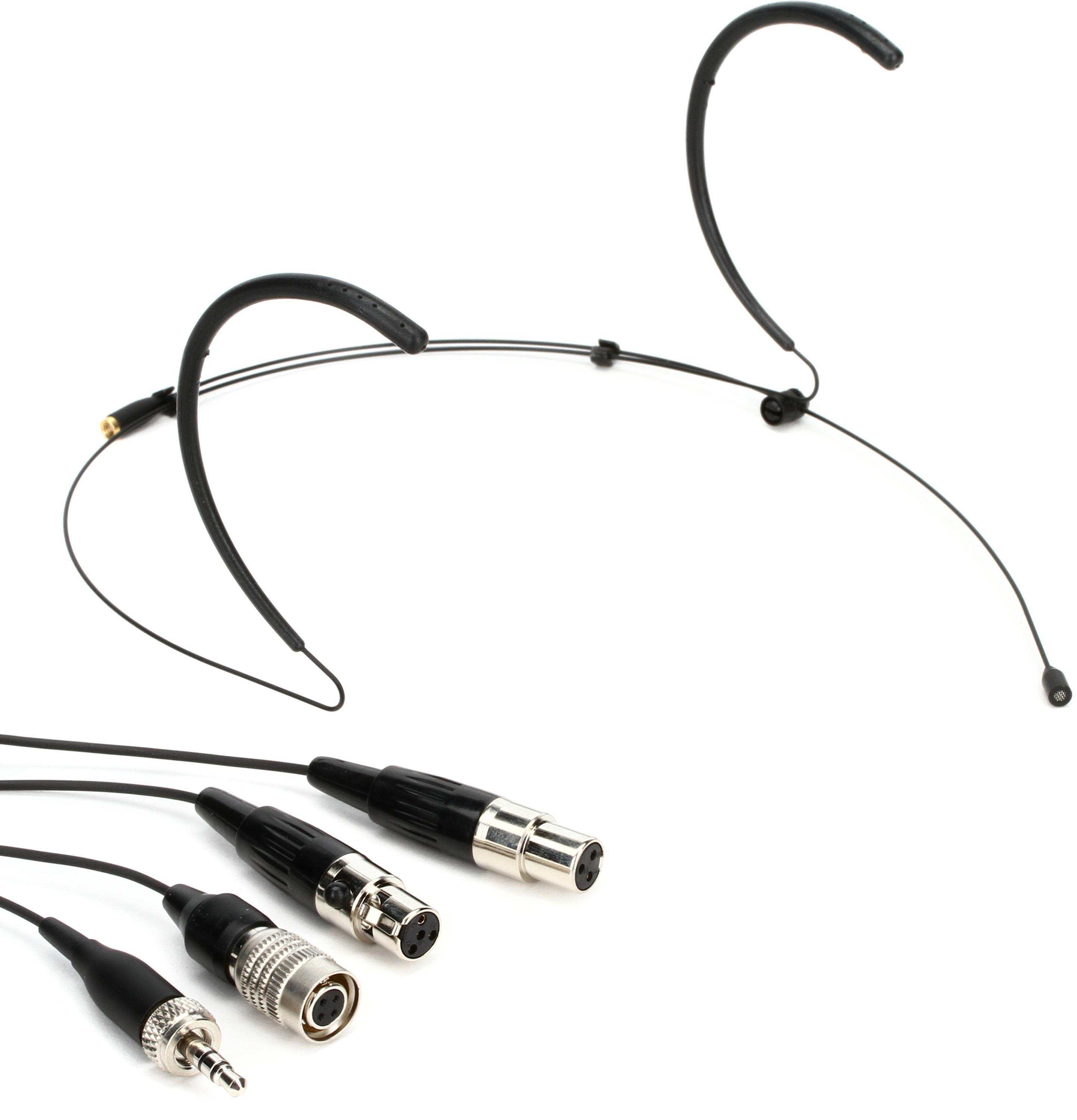 Galaxy Audio HSM8 Omnidirectional Headset Microphone for Wireless Black