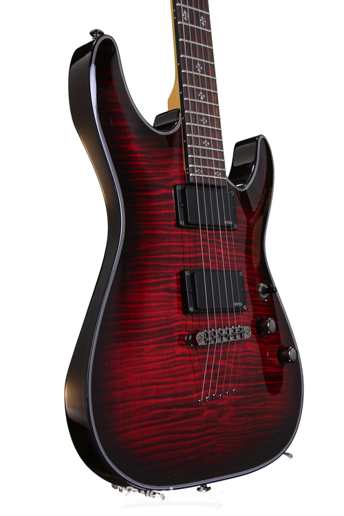 【新品弦張替済】Schecter エレキギター DAMIEN ELITE FR Schecter Damien Elite-6 - Crimson Red Burst | Sweetwater