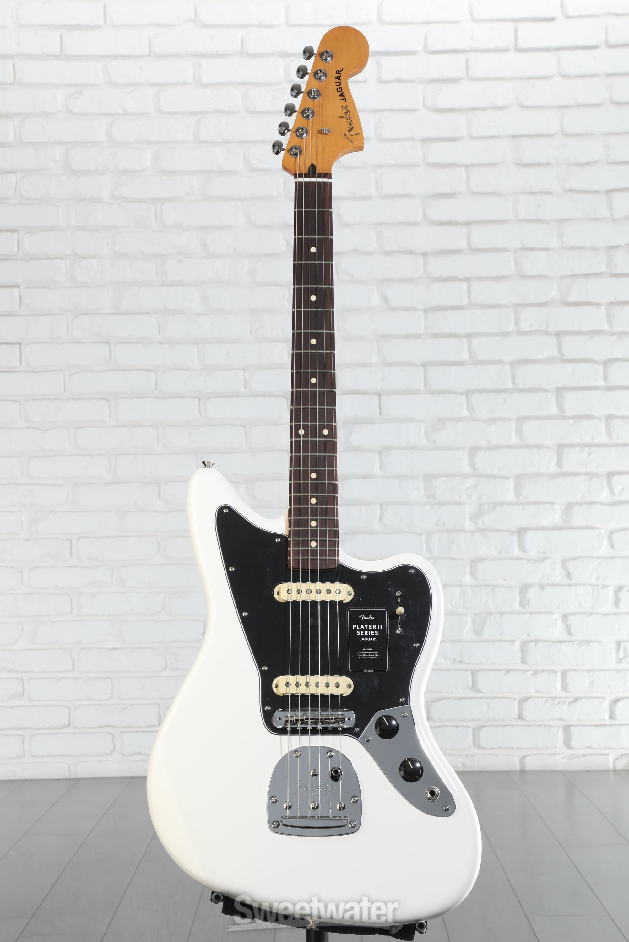 ギター FENDER Player II Jaguar Polar White Fender Player II Jaguar Electric Guitar - Polar White | Sweetwater