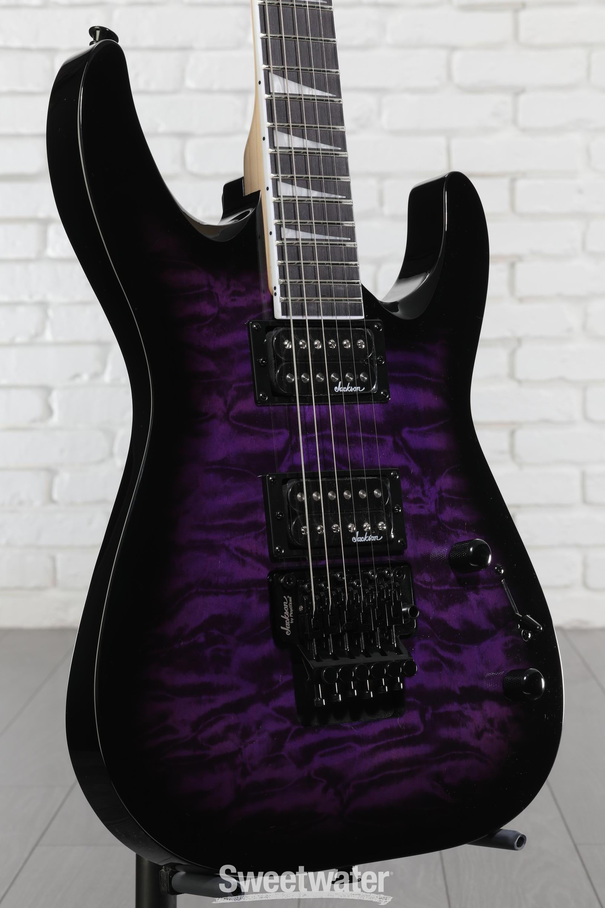 Jackson Dinky Arch Top JS32Q DKA - Transparent Purple Burst