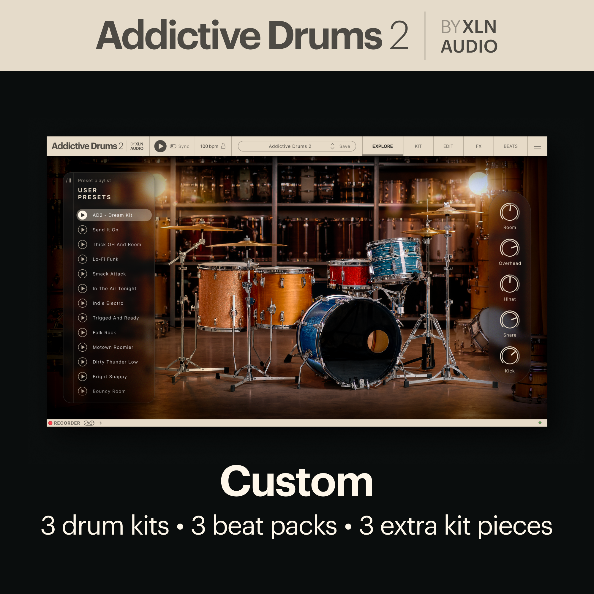 Photo of XLN Audio Addictive Drums 2.5: Custom Collection Virtual Drum Software