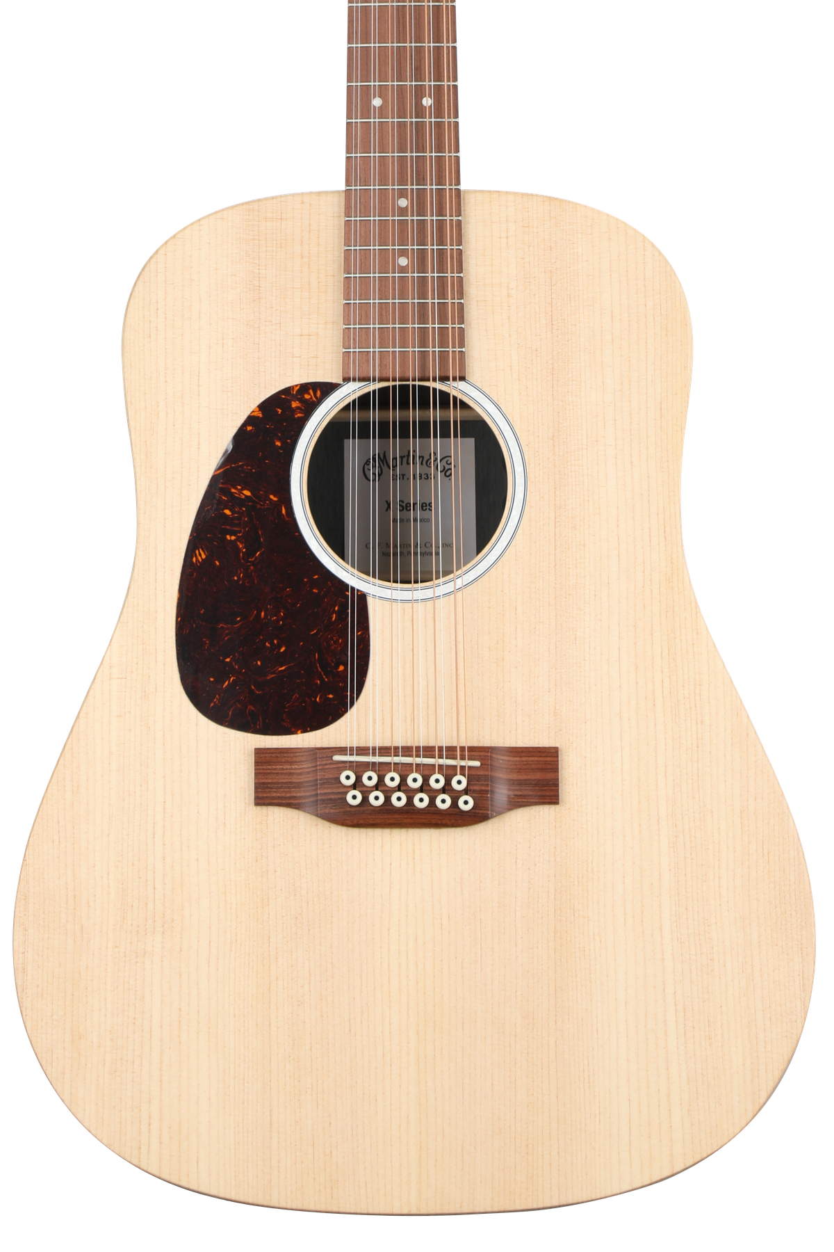 Martin D-X2E 12-string Dreadnought Left-Handed Acoustic-electric
