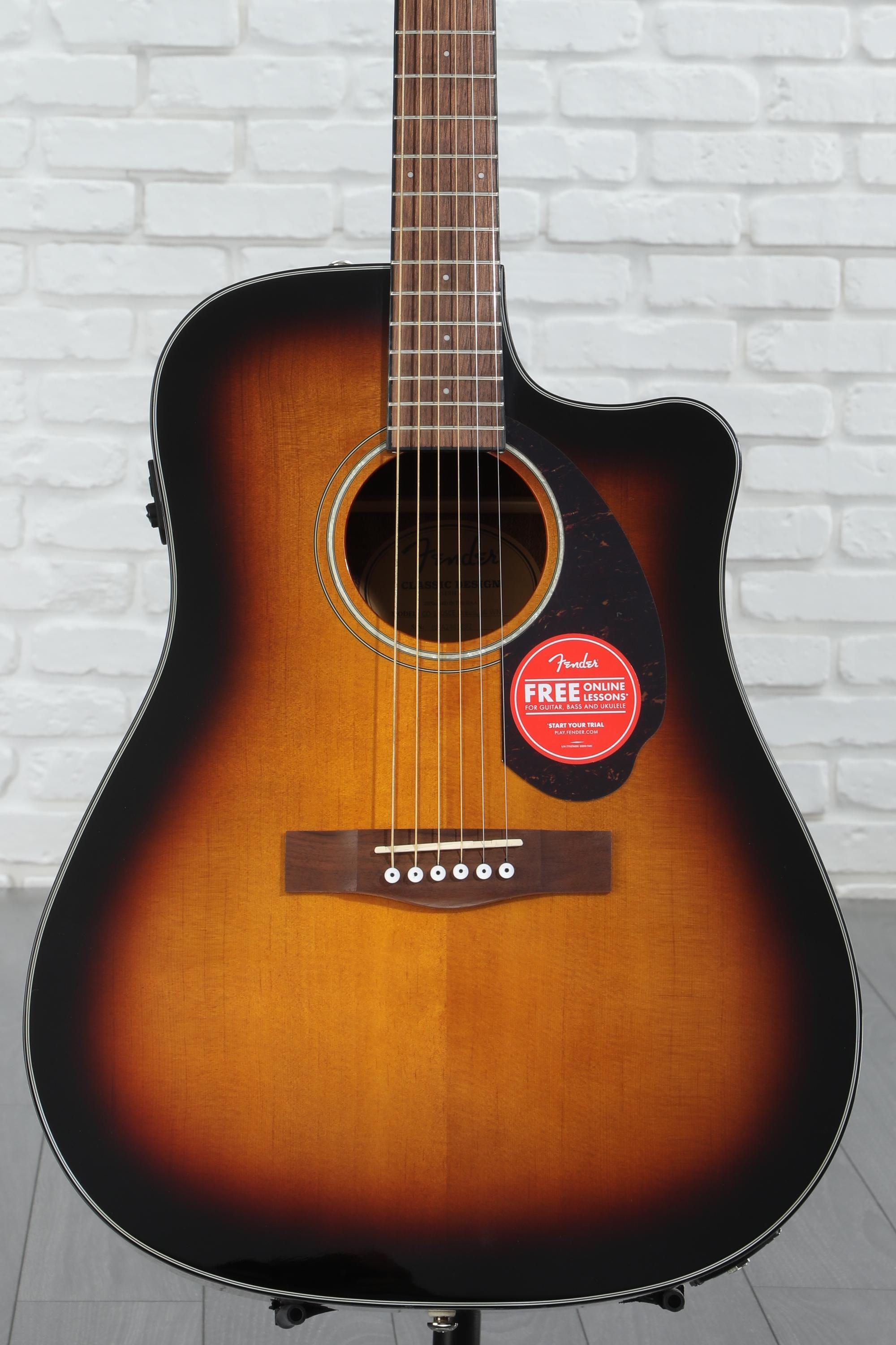福袋 オンライン Fender CD-140SCE Dreadnought Acoustic-Electric Guitar ギター
