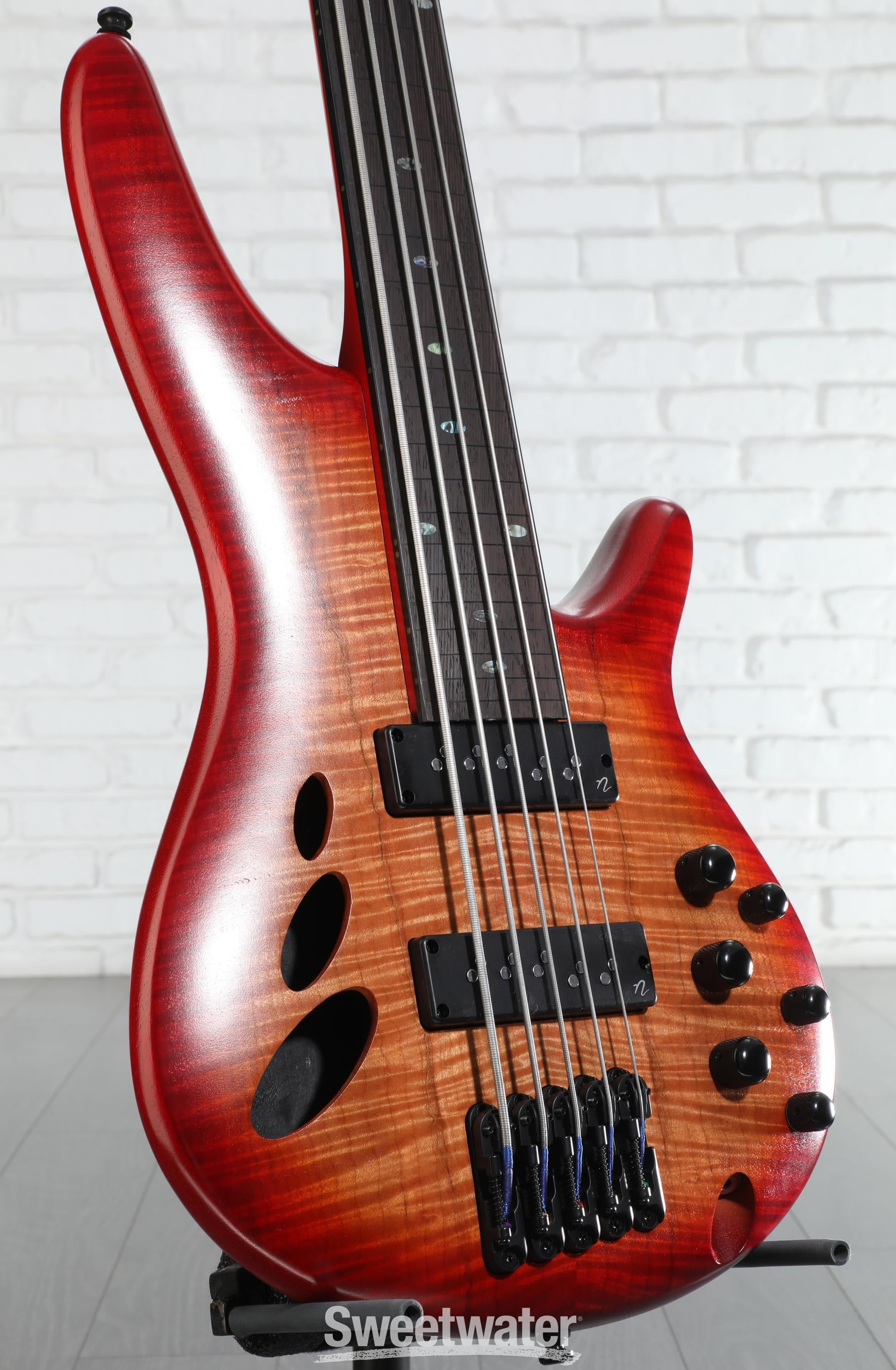Ibanez SR Bass Workshop Fretless 5-string Electric Bass - Brown