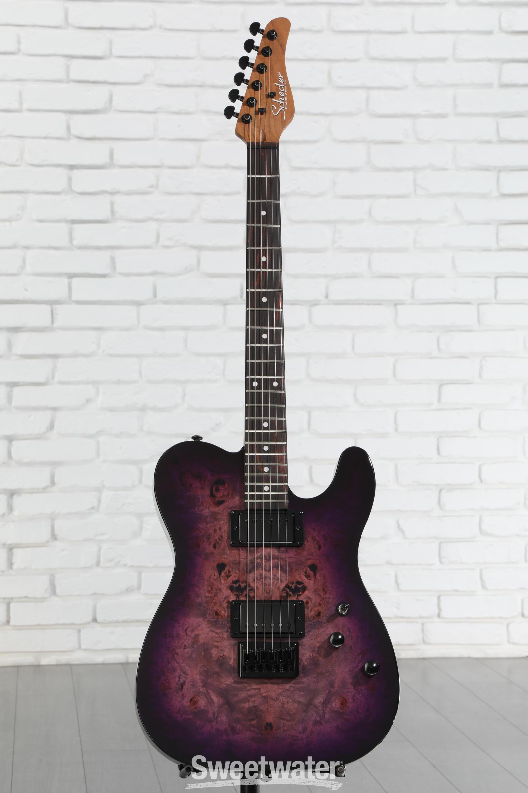 Schecter PT Standard Electric Guitar - Purple Burst Burl