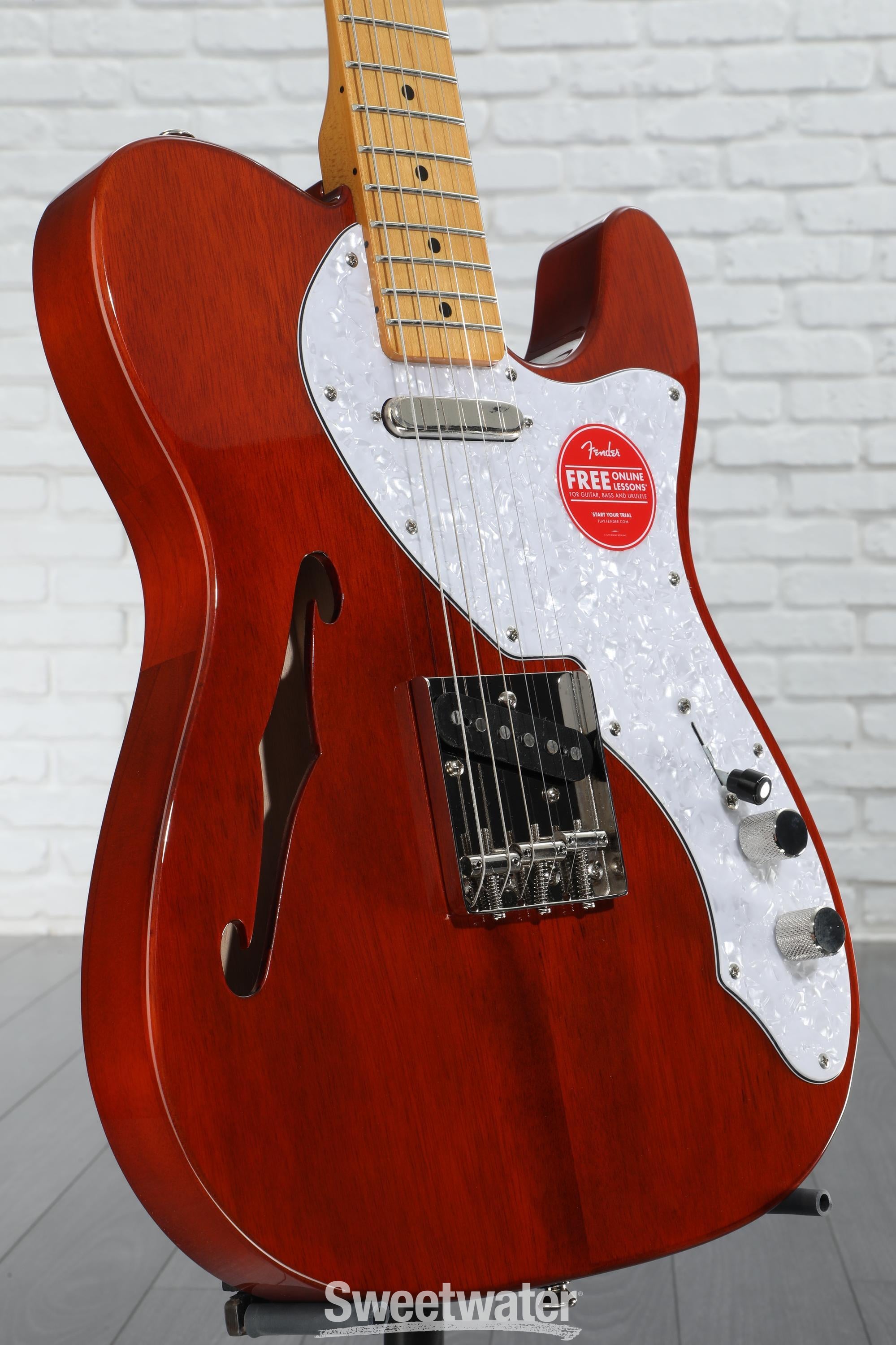 ギター Squier FSR Classic Vibe 60s Thinline Squier Classic Vibe '60s Telecaster Thinline - Natural