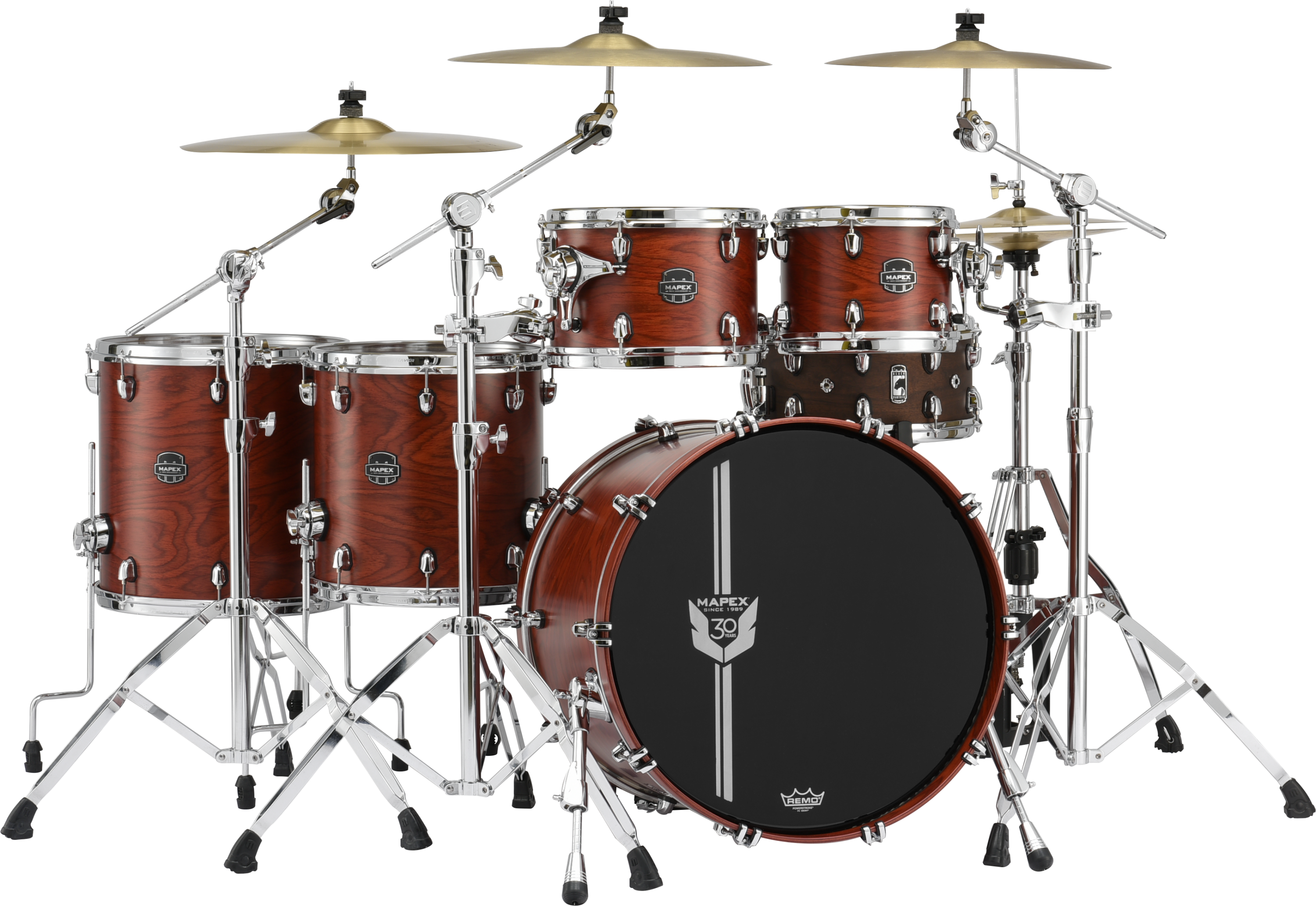 Mapex 30th Anniversary Limited Edition 5-piece Shell Pack - Garnet Flame