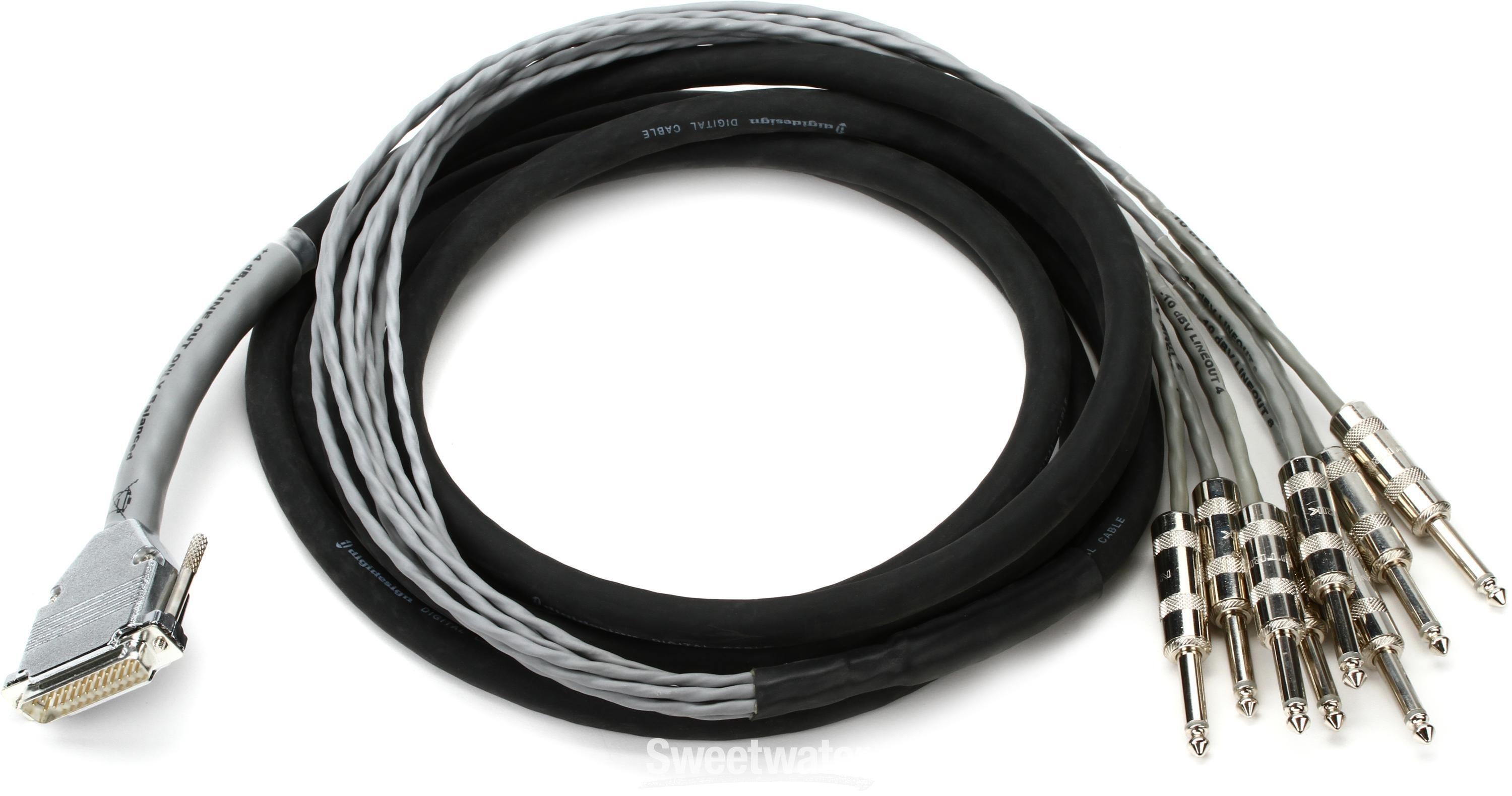 Avid DB25 to TS +4 dBu/-10 dBV Padded DigiSnake - 12 foot