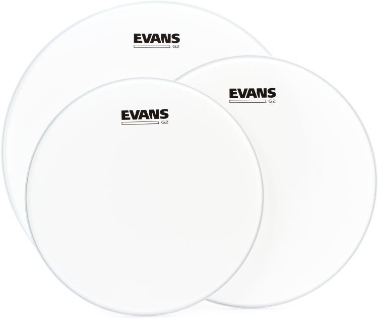 Evans G2 Coated 3-piece Tom Pack - 12/13/16 inch