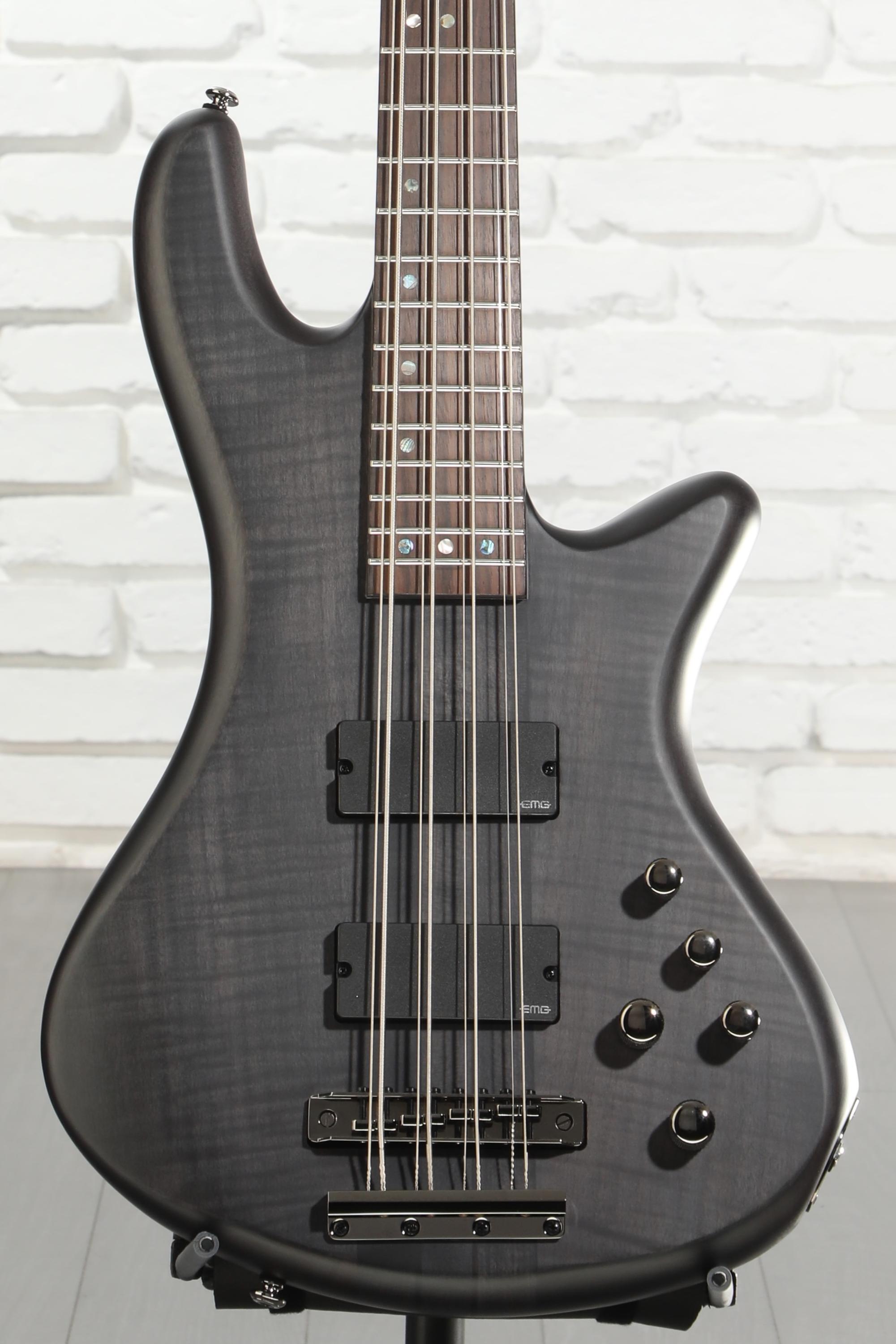 Schecter Stiletto Studio-8 Bass Guitar - See-Thru Black Satin