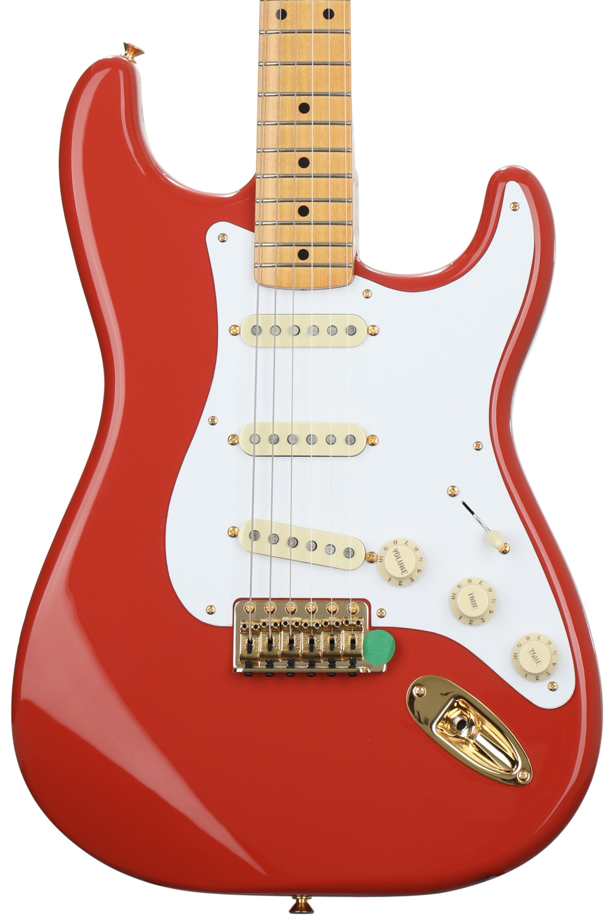 Fender Limited Edition '50s Stratocaster - Fiesta Red with Gold Hardware, Maple Fingerboard