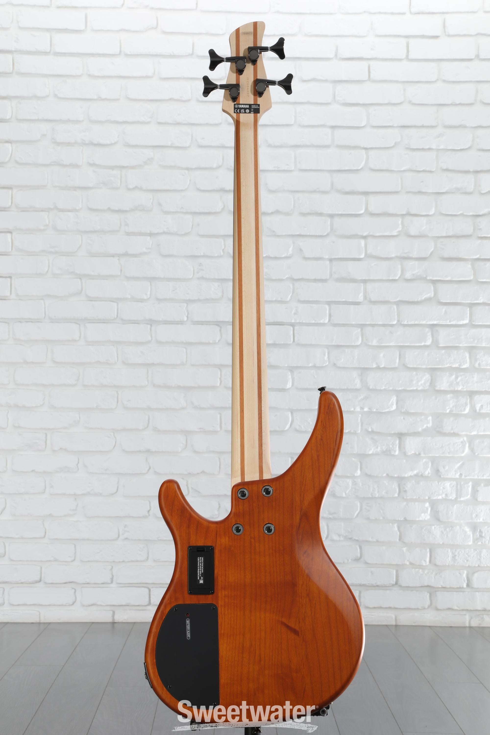 Yamaha TRBX604FM 4-string Bass Guitar - Matte Amber | Sweetwater