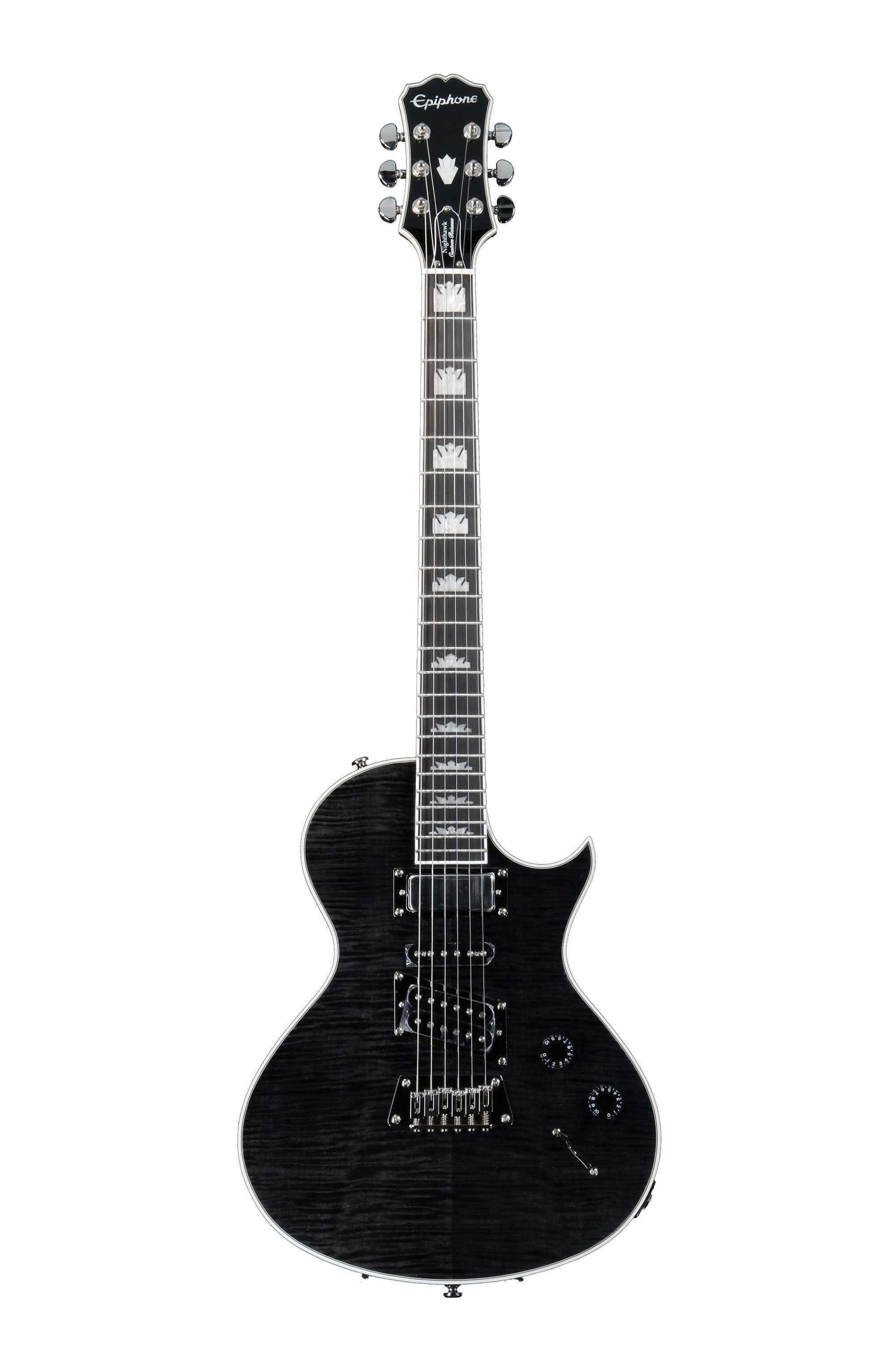 Epiphone Nighthawk Custom Reissue - Trans Black