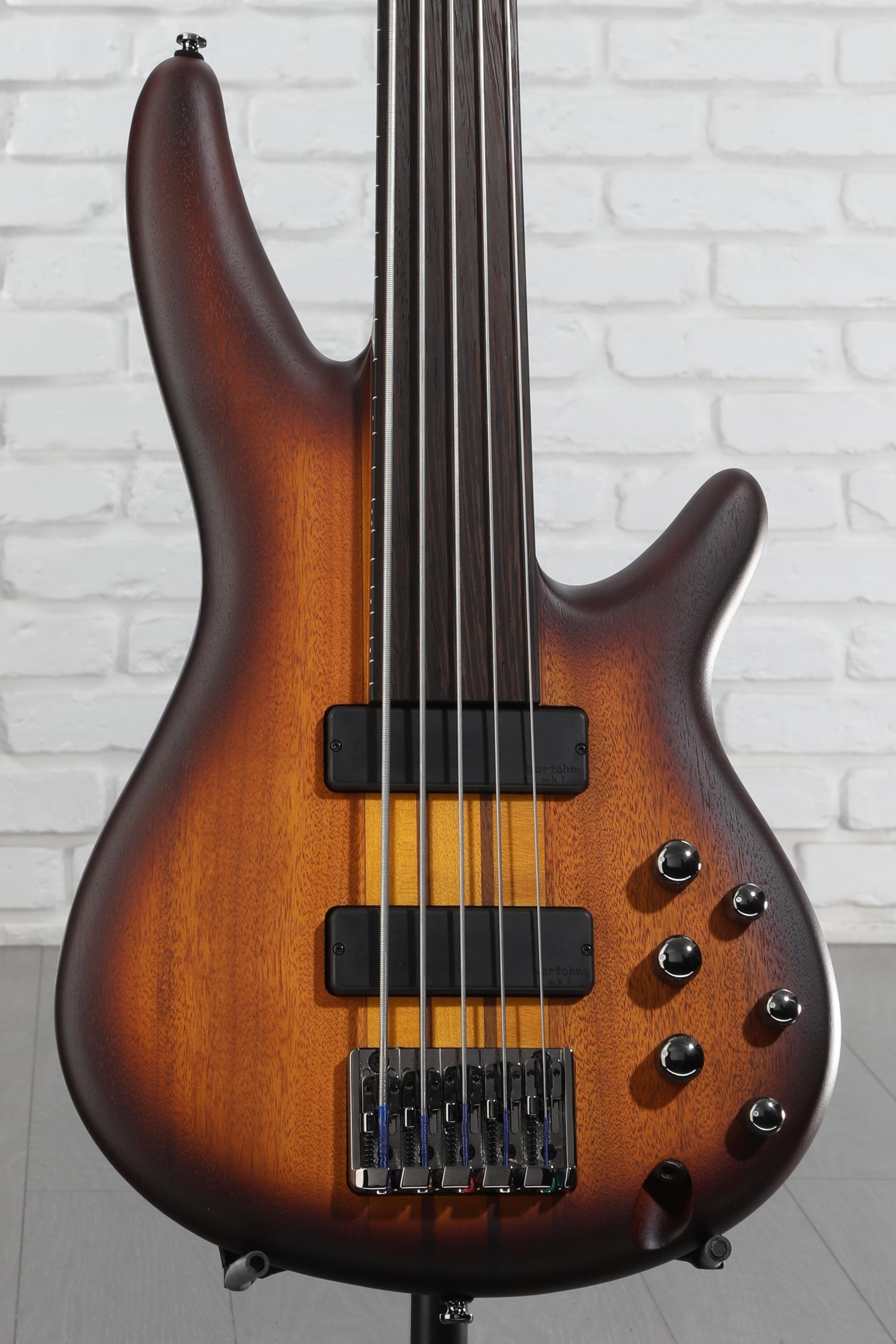 Ibanez SRF705 5弦　フレットレスベース Ibanez Bass Workshop SRF705 Fretless Bass Guitar - Brown