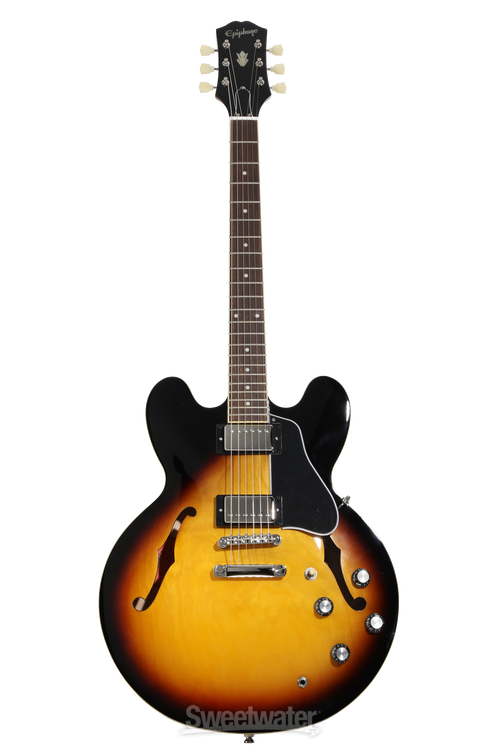 ギター Epiphone Japan ES-335 Tobacco Sunburst Epiphone ES-335 Semi-hollowbody Electric Guitar - Vintage Sunburst