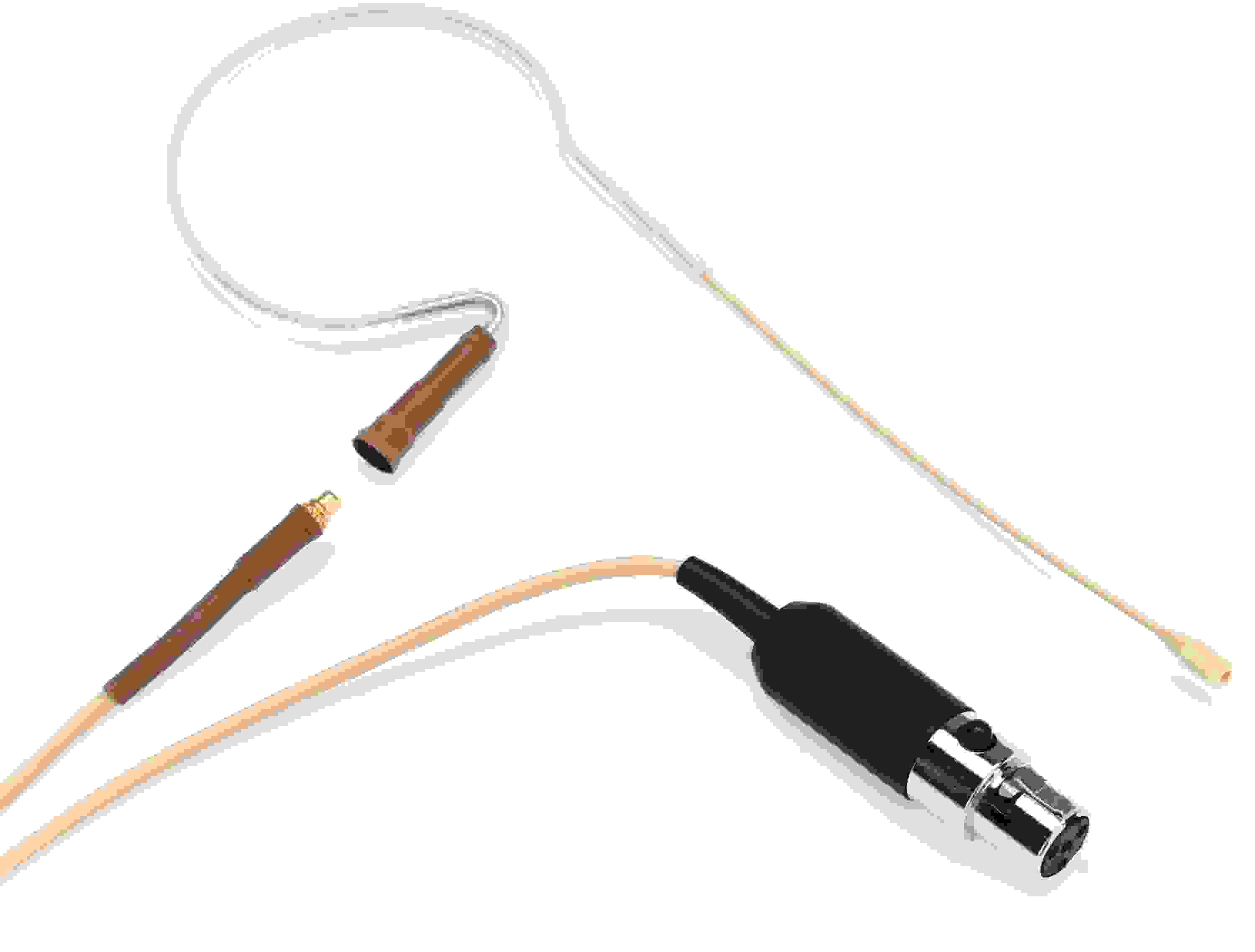 Countryman E6 Omnidirectional Earset Microphone - Standard Gain with 2mm Cable and TA4F Connector for Shure Wireless - Light Beige