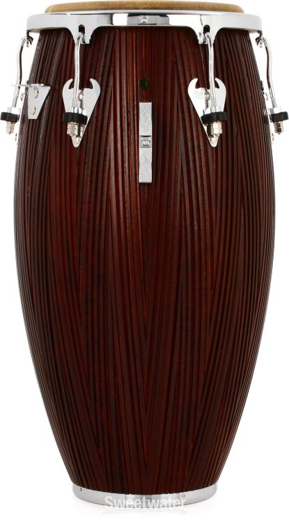 Latin Percussion Matador Conga - Red Carved Mango, Sweetwater Exclusive