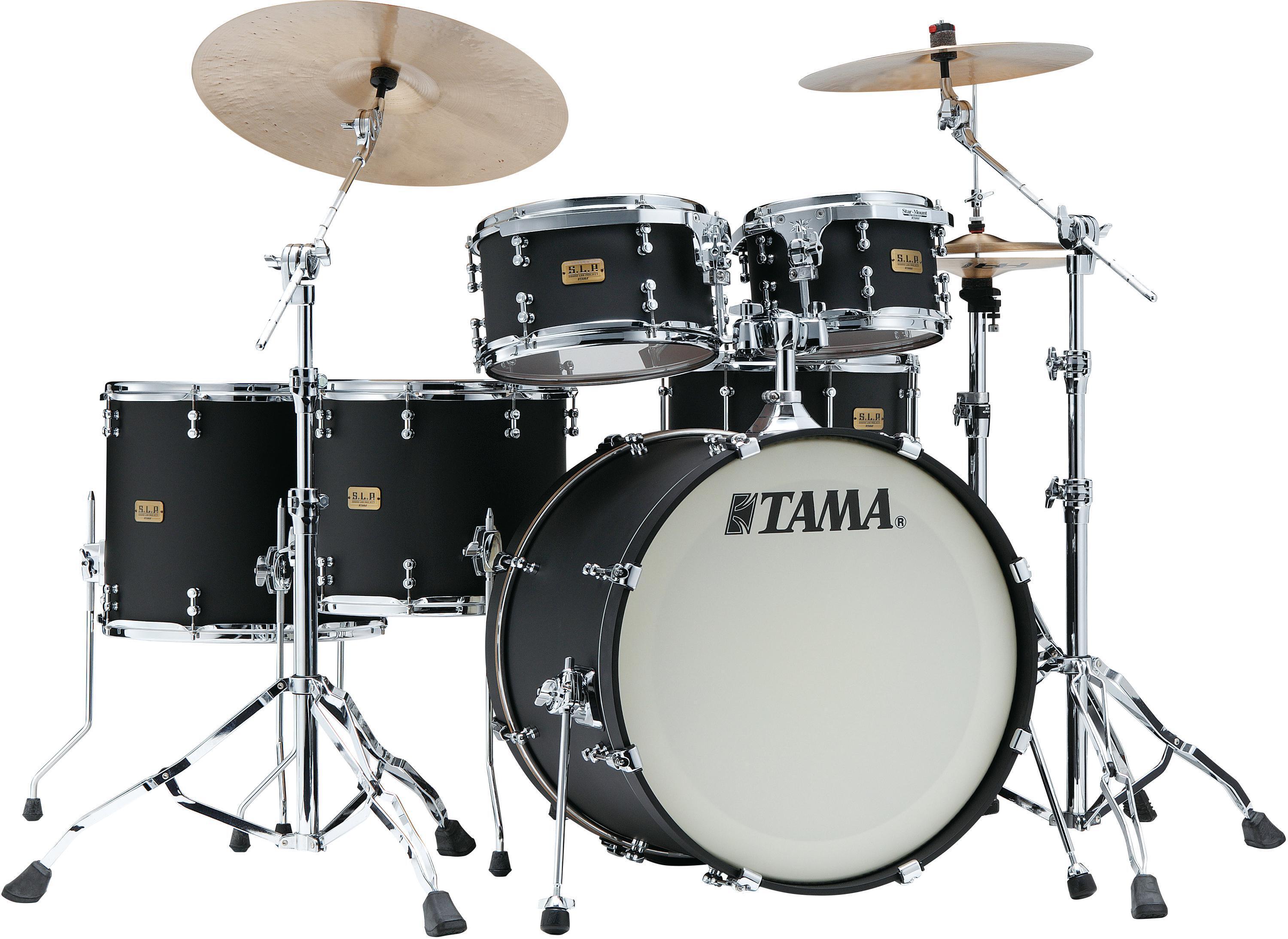 Tama S.L.P. Dynamic Kapur LKP52HTS 5-piece Shell Pack - Flat Black
