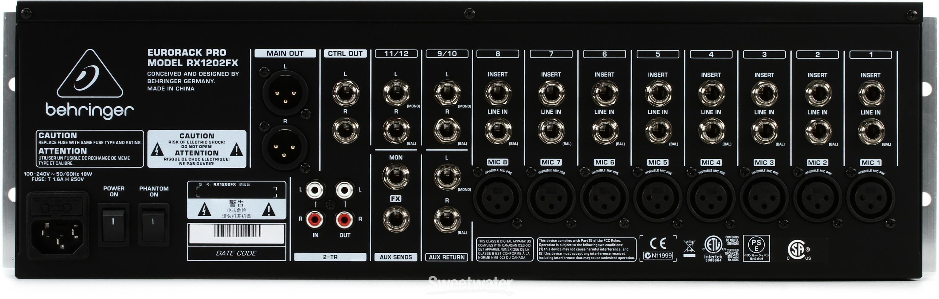 Behringer | Product | RX1202FX