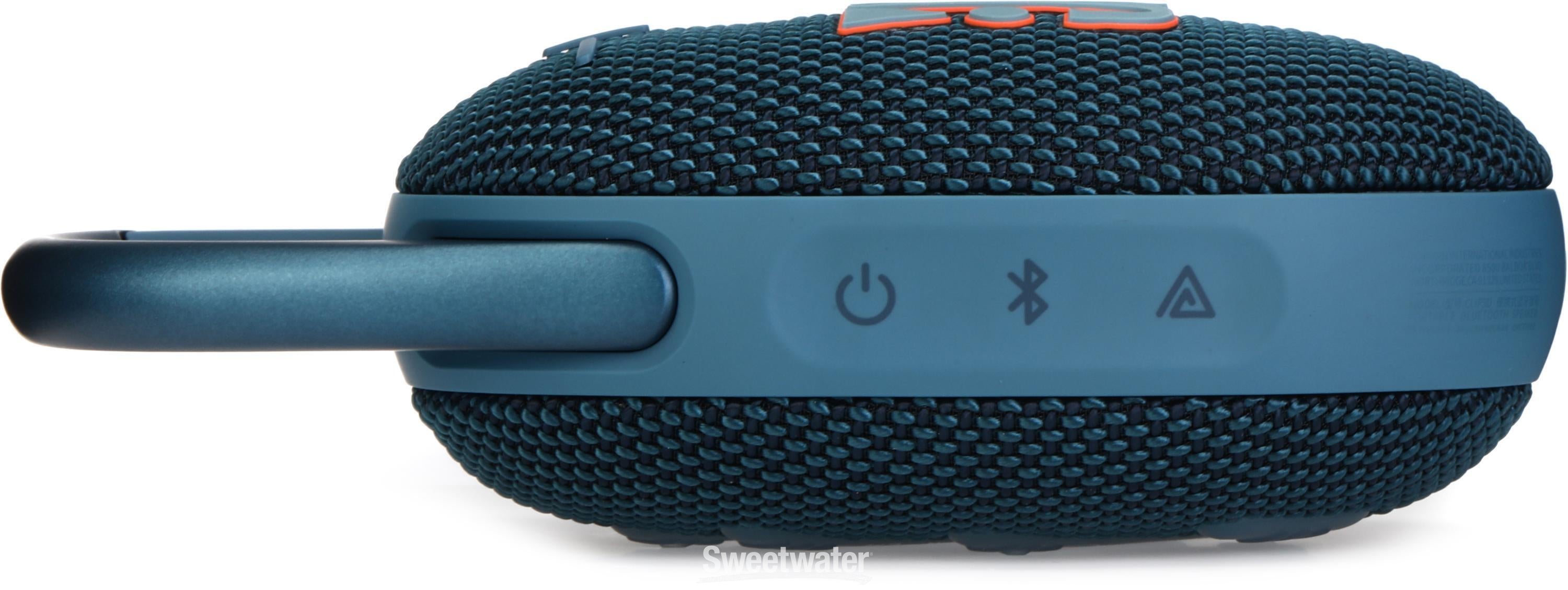 JBL Clip 5 Portable Waterproof Bluetooth Speaker - Blue | Sweetwater
