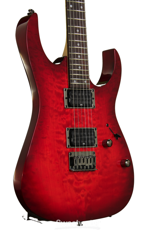 Ibanez RG421QM - Transparent Red Burst