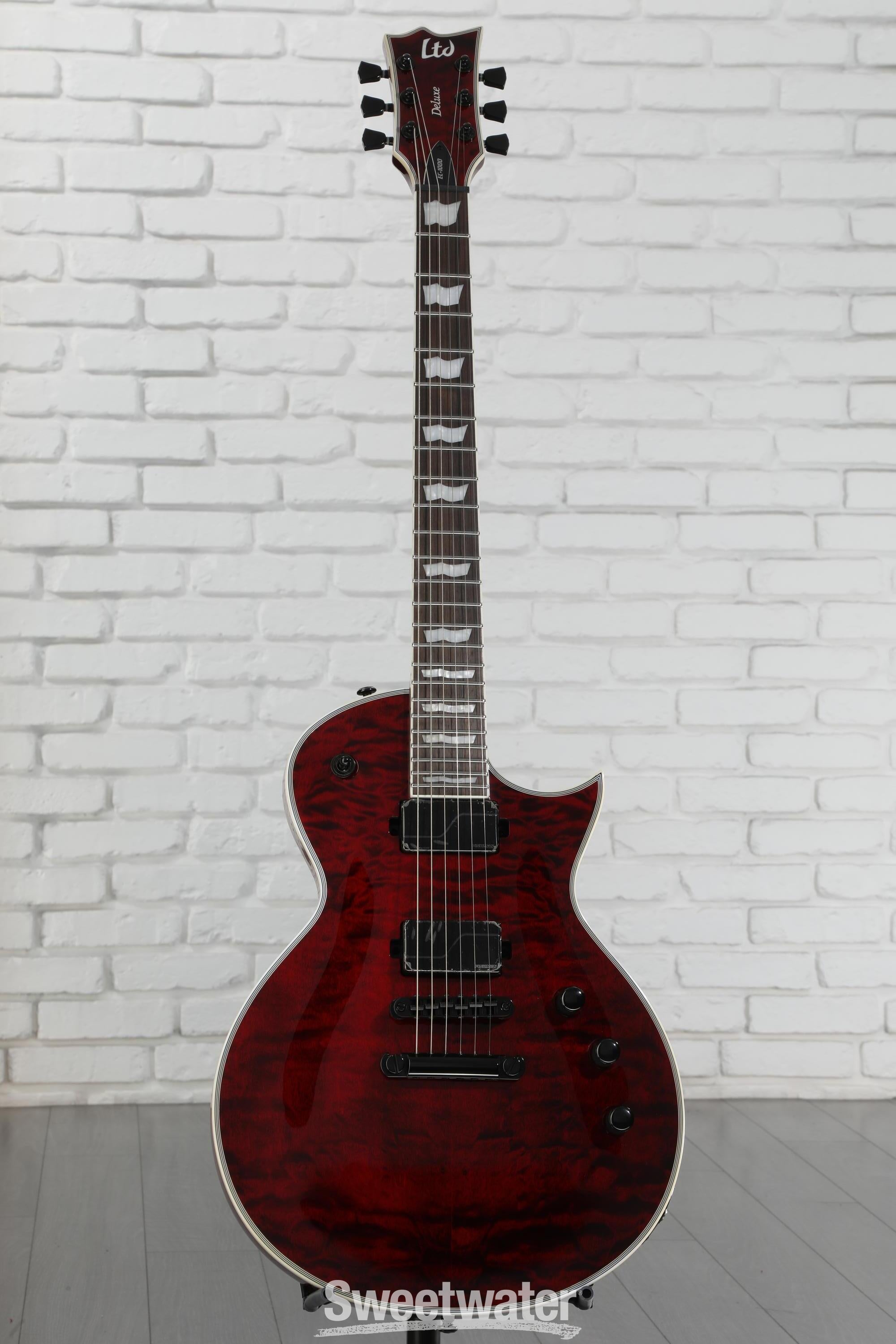 ESP LTD EC-1000QM Electric Guitar - See Thru Black Cherry
