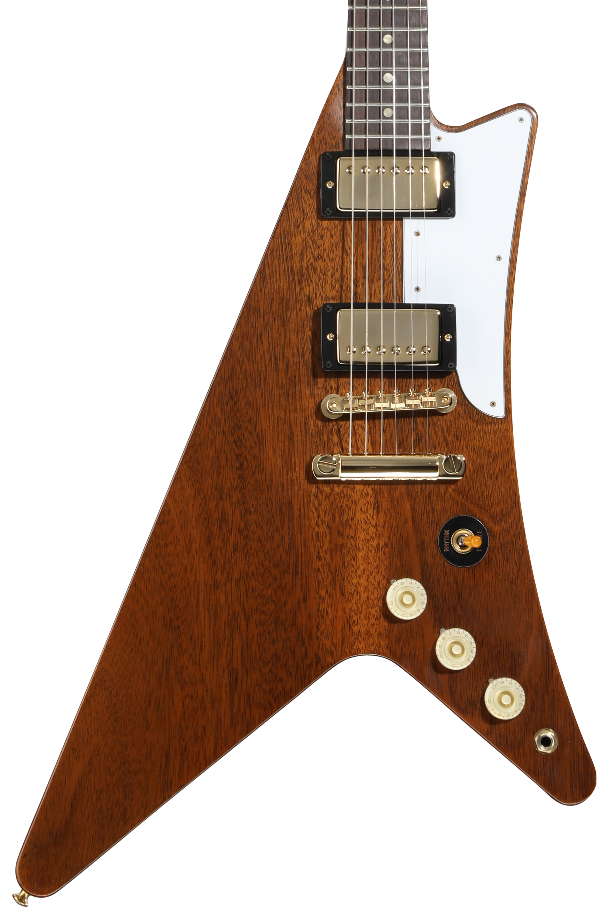 Gibson Custom 1957 Mahogany Moderne Reissue Electric Guitar - Antique Natural, VOS