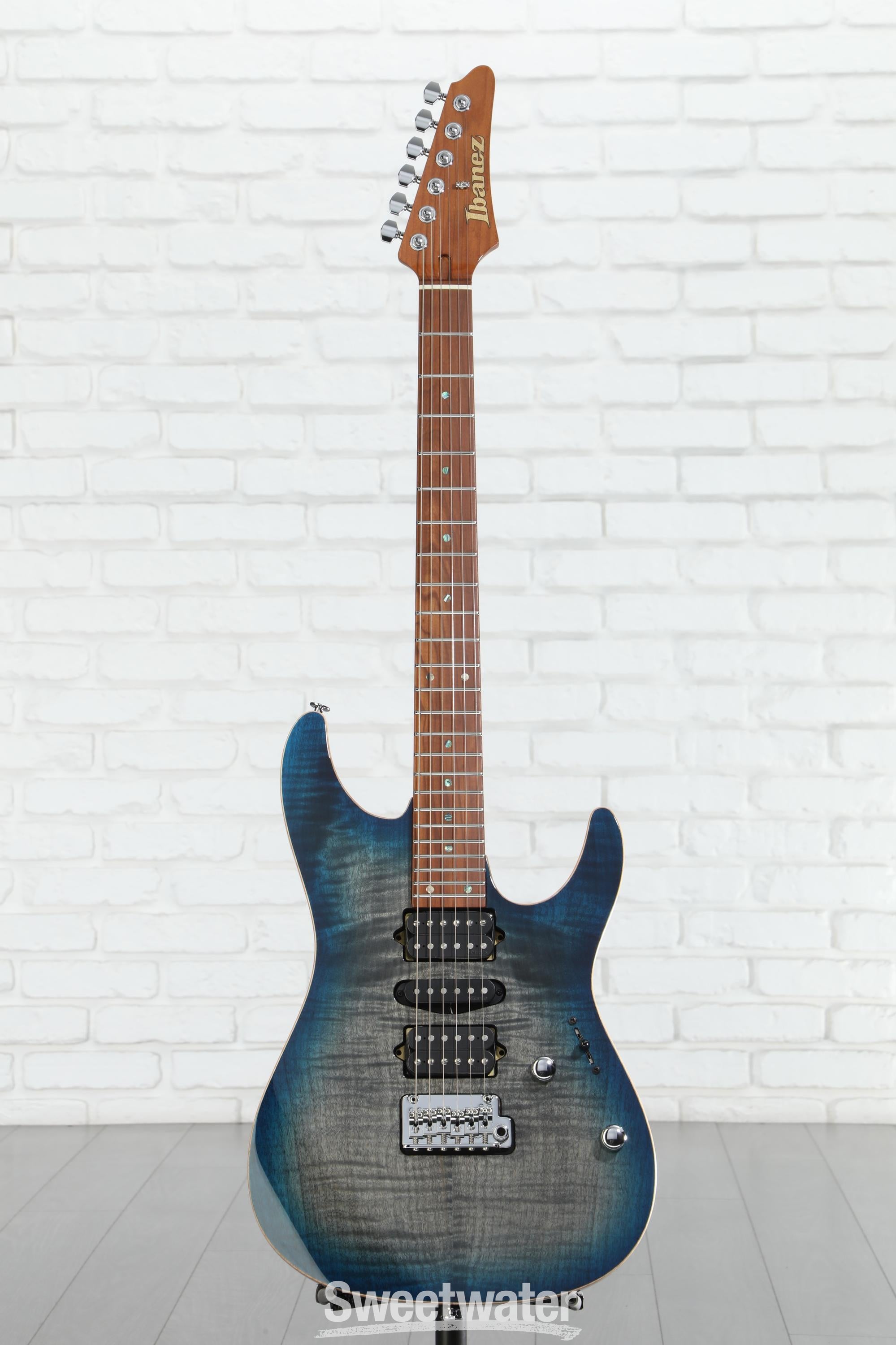ギター Ibanez AZ2407F-SDE Prestige (Sodalite) Ibanez Prestige AZ2407F Electric Guitar - Sodalite | Sweetwater