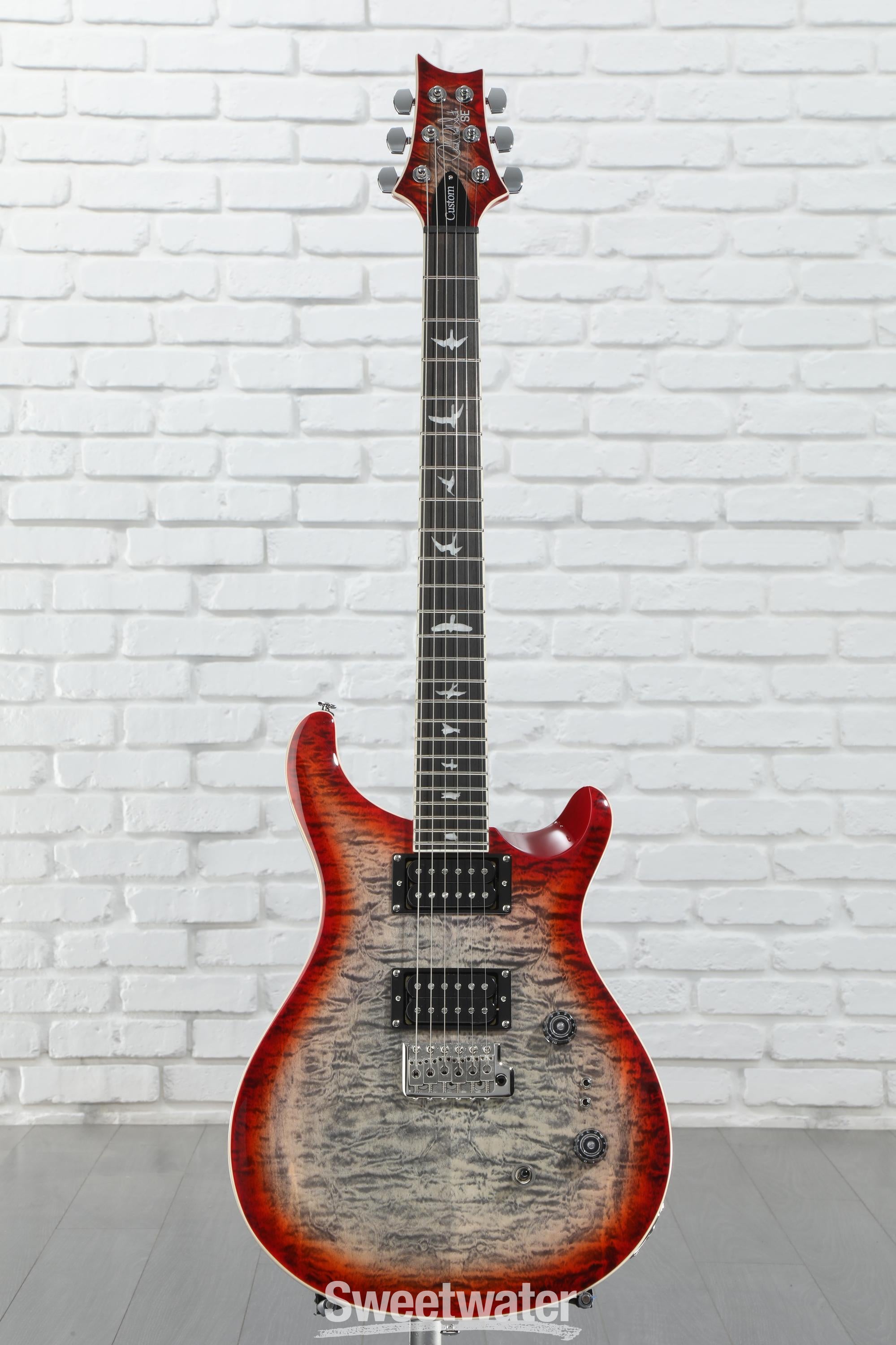 最愛 PRS Charcoal - Guitar Electric Top Quilt 24-08 Custom SE ギター