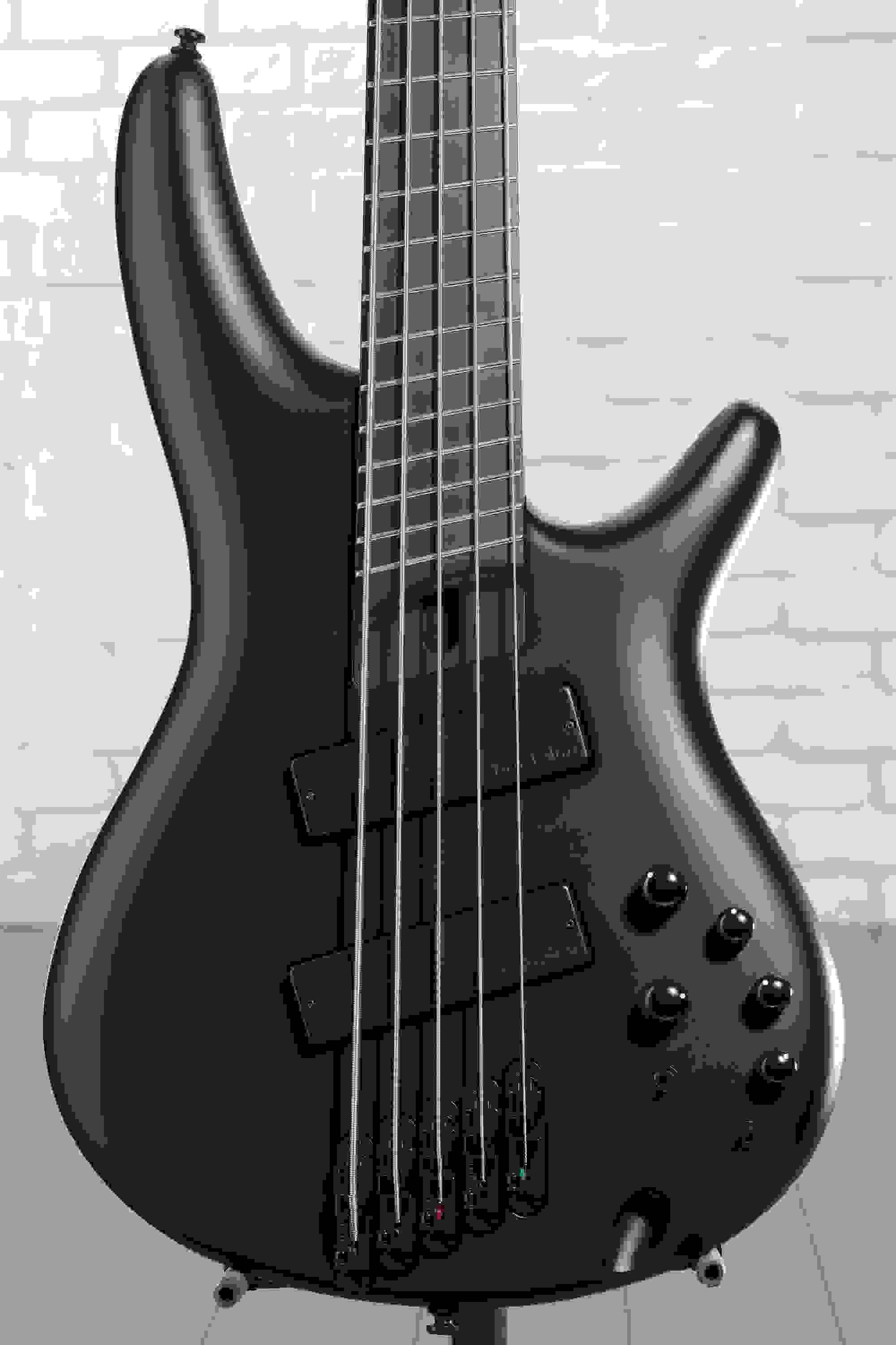 Ibanez Iron Label SRMS625EX 5-string Bass Guitar - Black Flat