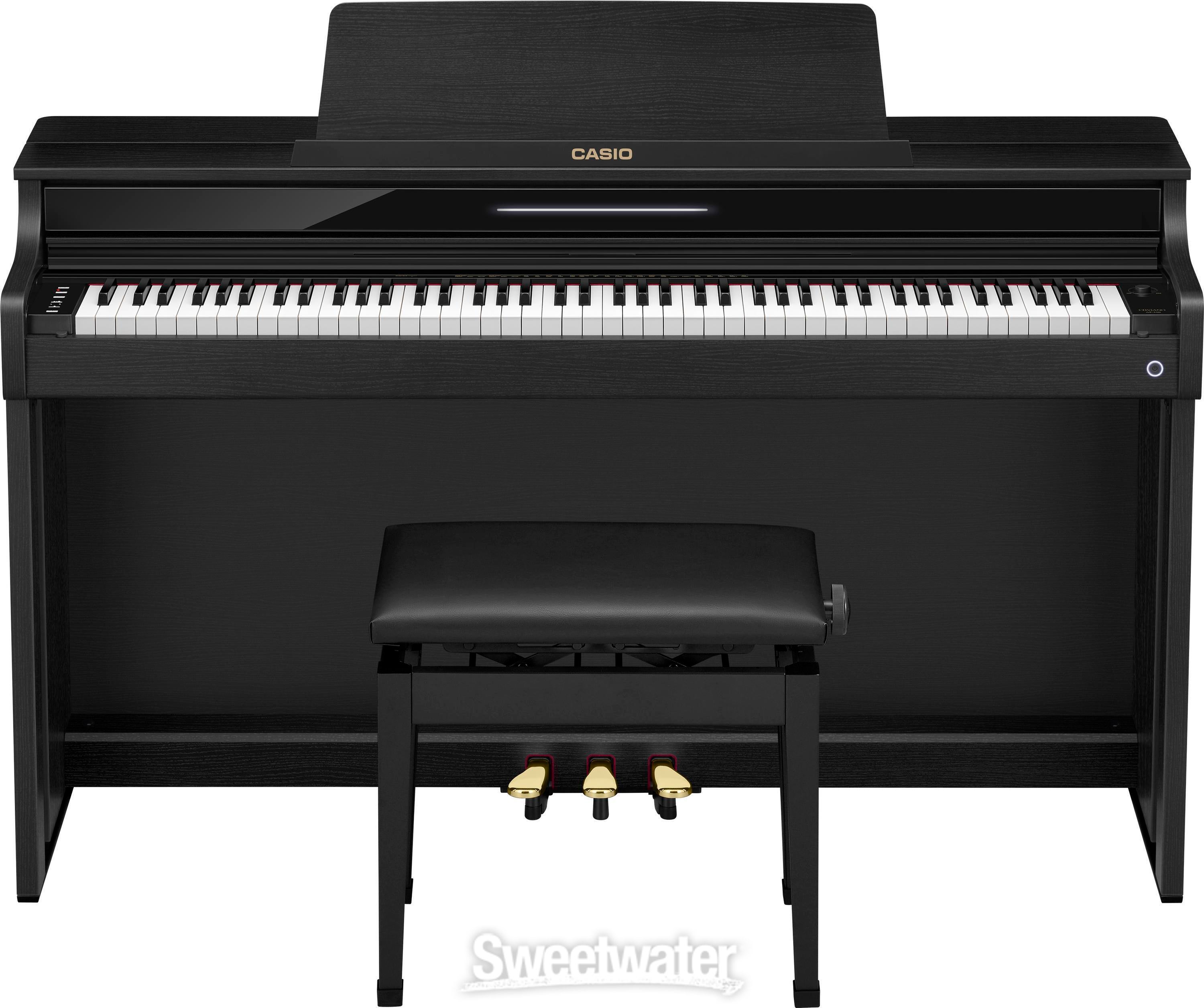 Casio AP-550 Celviano Digital Upright Piano with Bench - Black