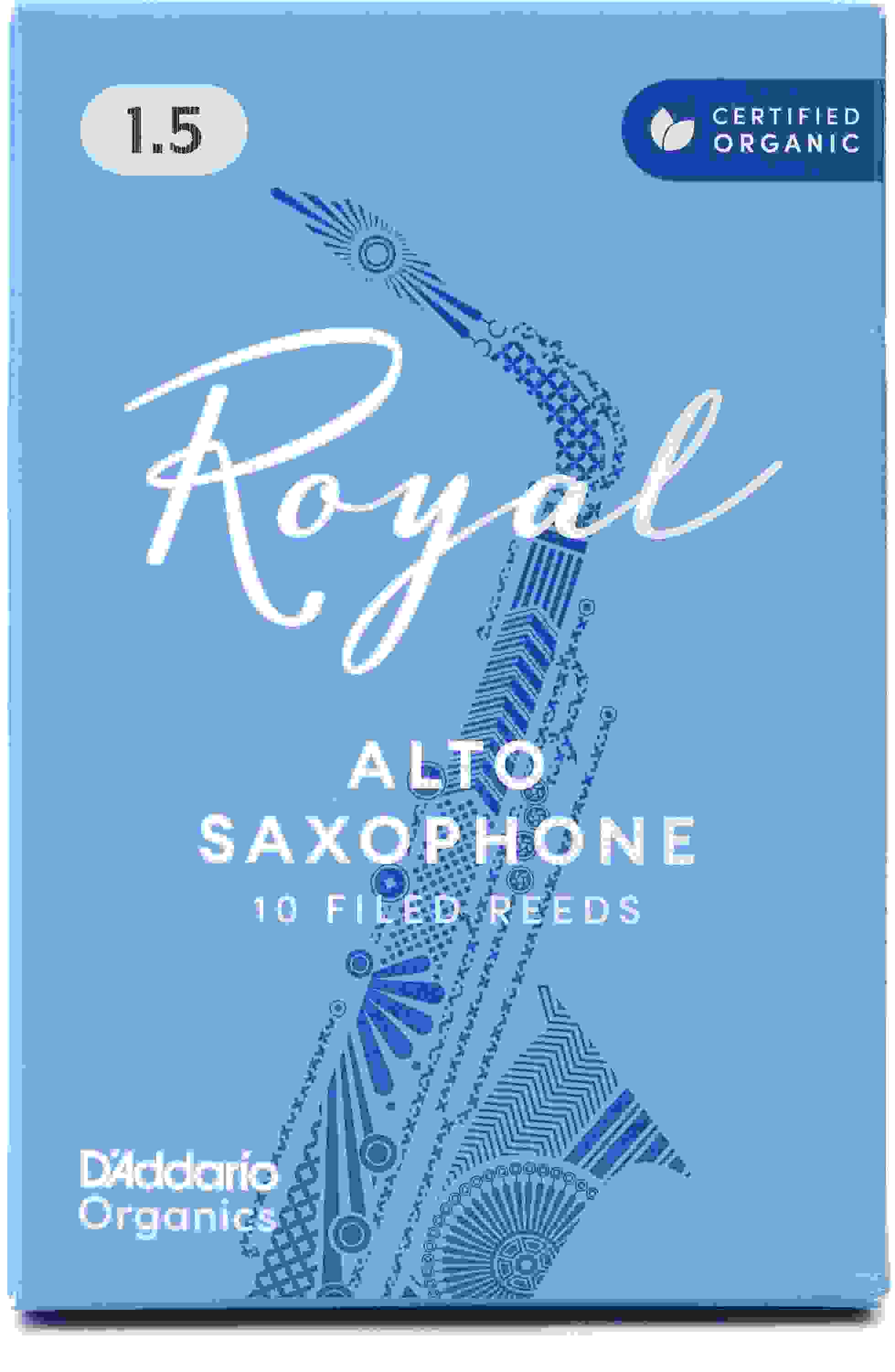 D'Addario Royal Alto Saxophone Reeds - 1.5 (10-pack)