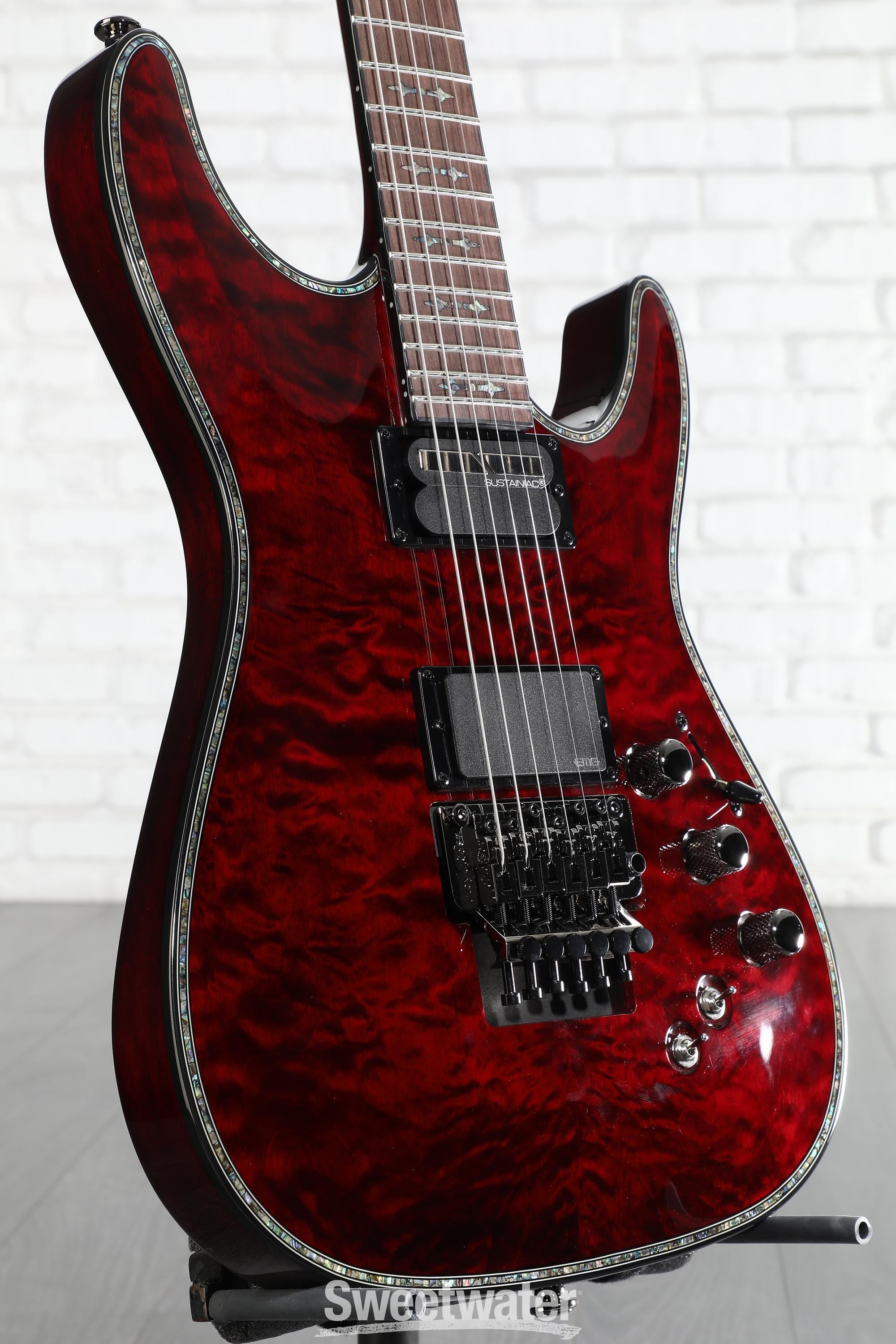 Schecter Hellraiser C-1 FR-S Electric Guitar - Black Cherry