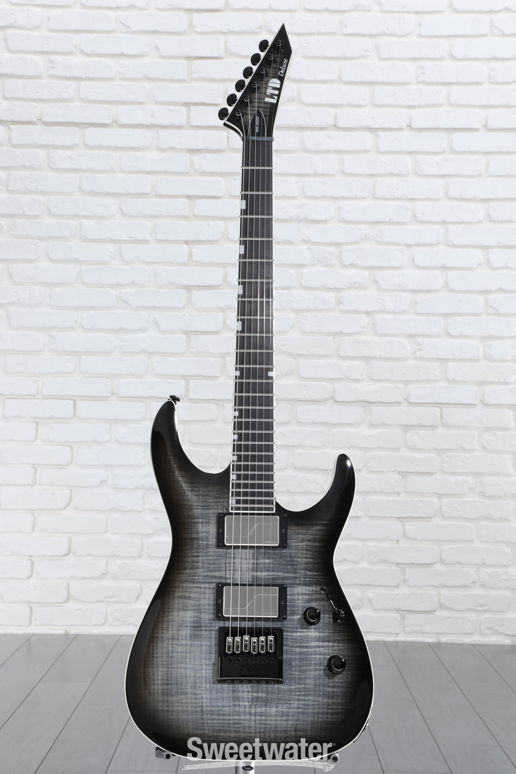 ESP LTD MH-1000ET EverTune Electric Guitar - Charcoal Burst | Sweetwater