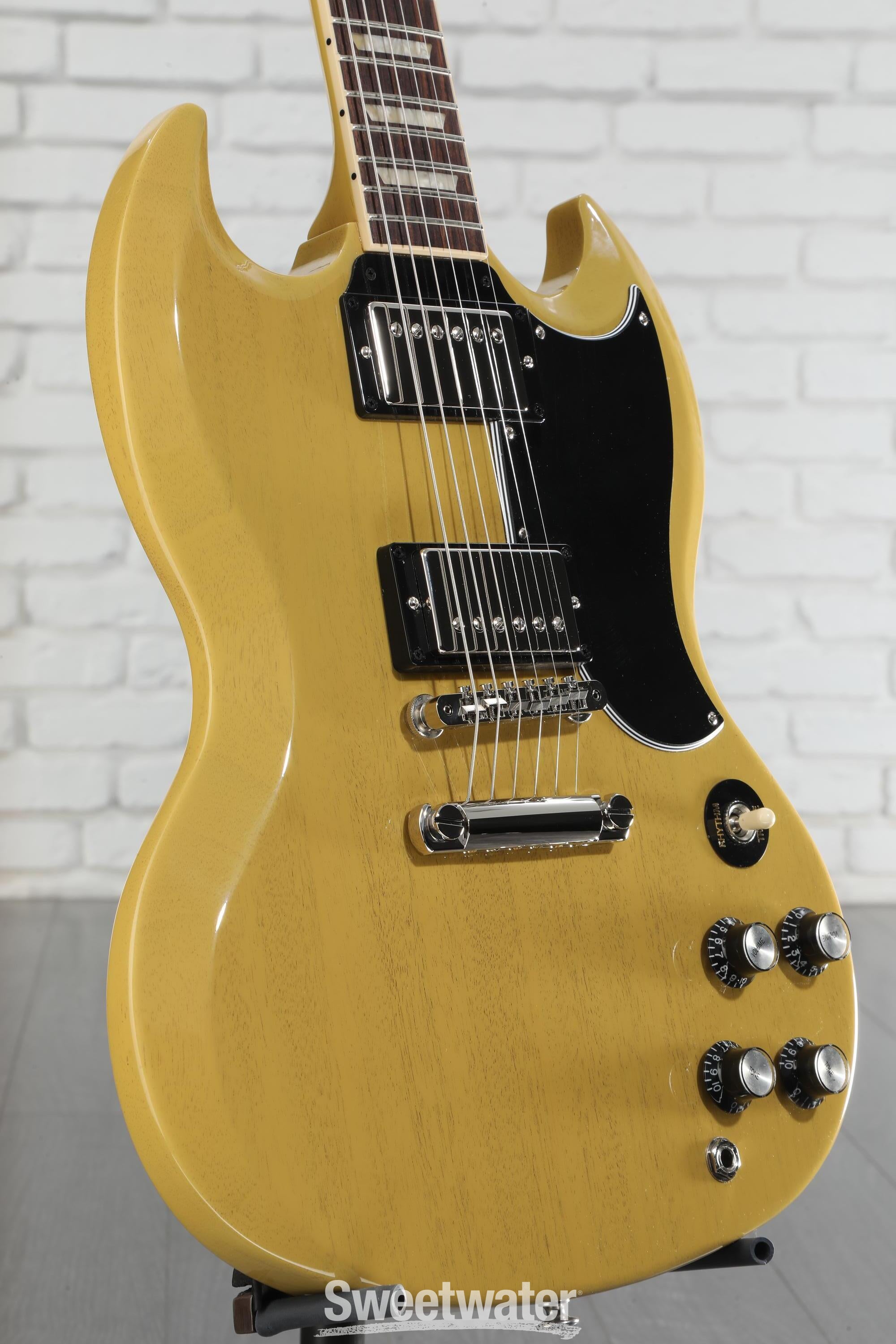 Gibson ギブソン SG Standard 61 TV Yellow Gibson SG Standard '61 Electric Guitar - TV Yellow | Sweetwater