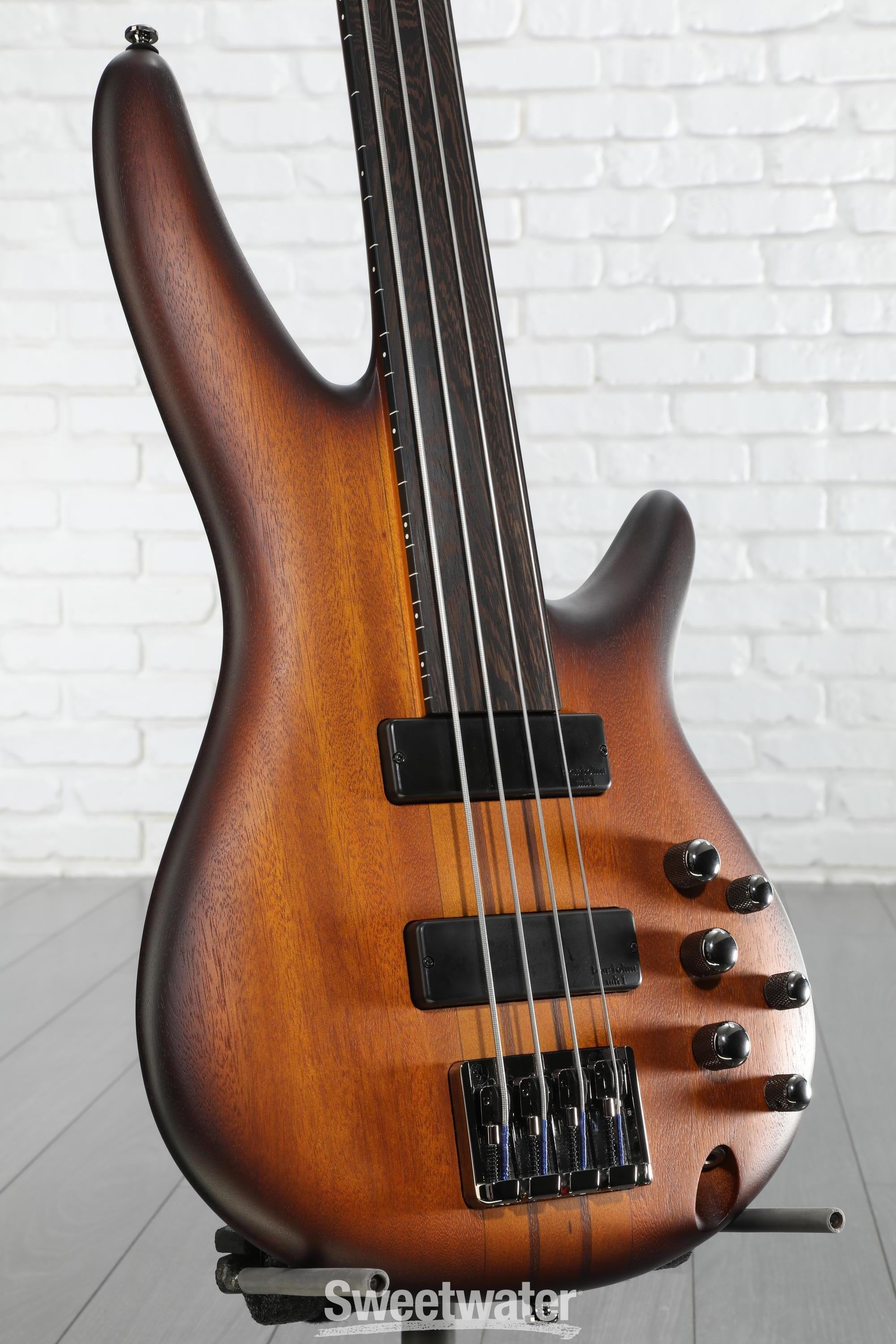 Ibanez Bass Workshop SRF700 Fretless Bass Guitar - Brown Burst