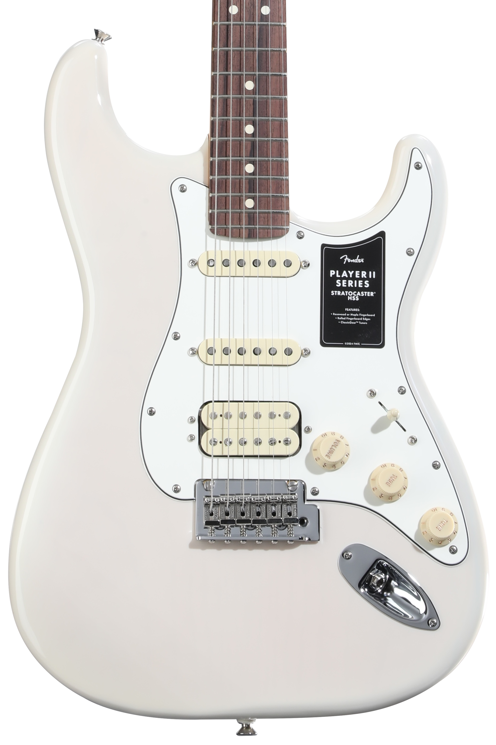 Fender PlayerⅡ Stratocaster White Bronde Player II Stratocaster - White Blonde – Dave's Guitar Shop
