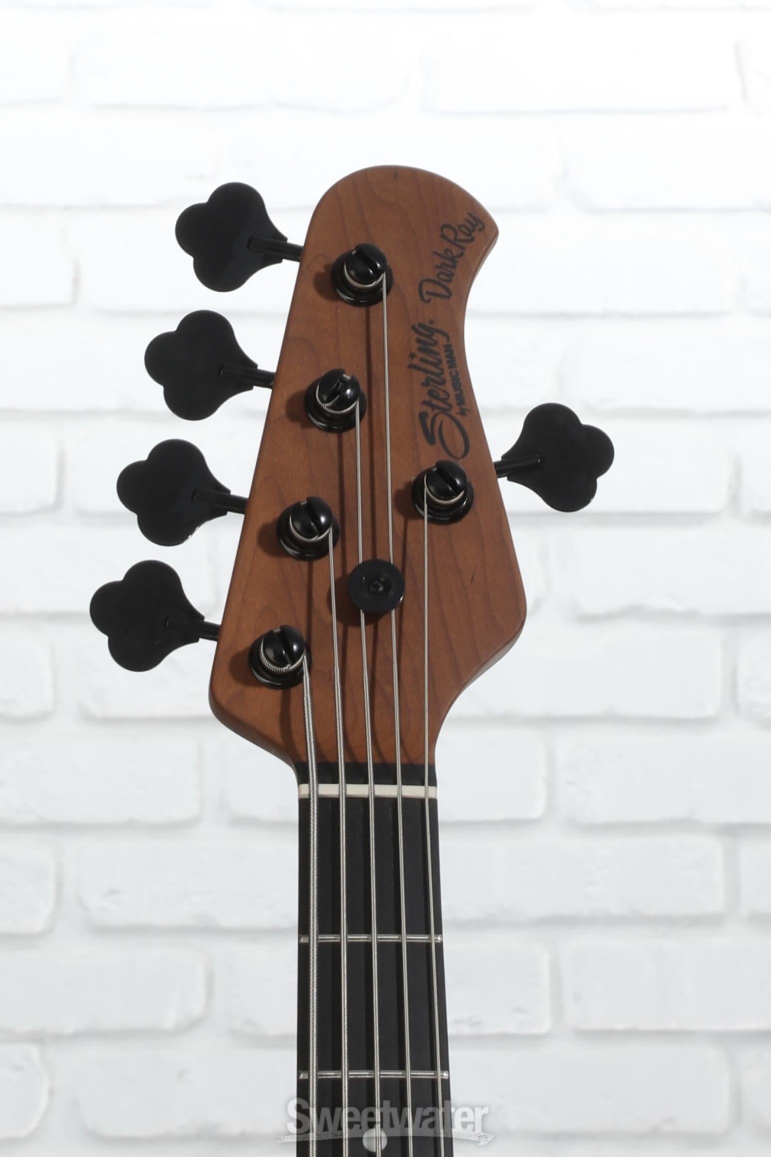 Sterling By Music Man DarkRay 5 5-string Electric Bass Guitar - Black