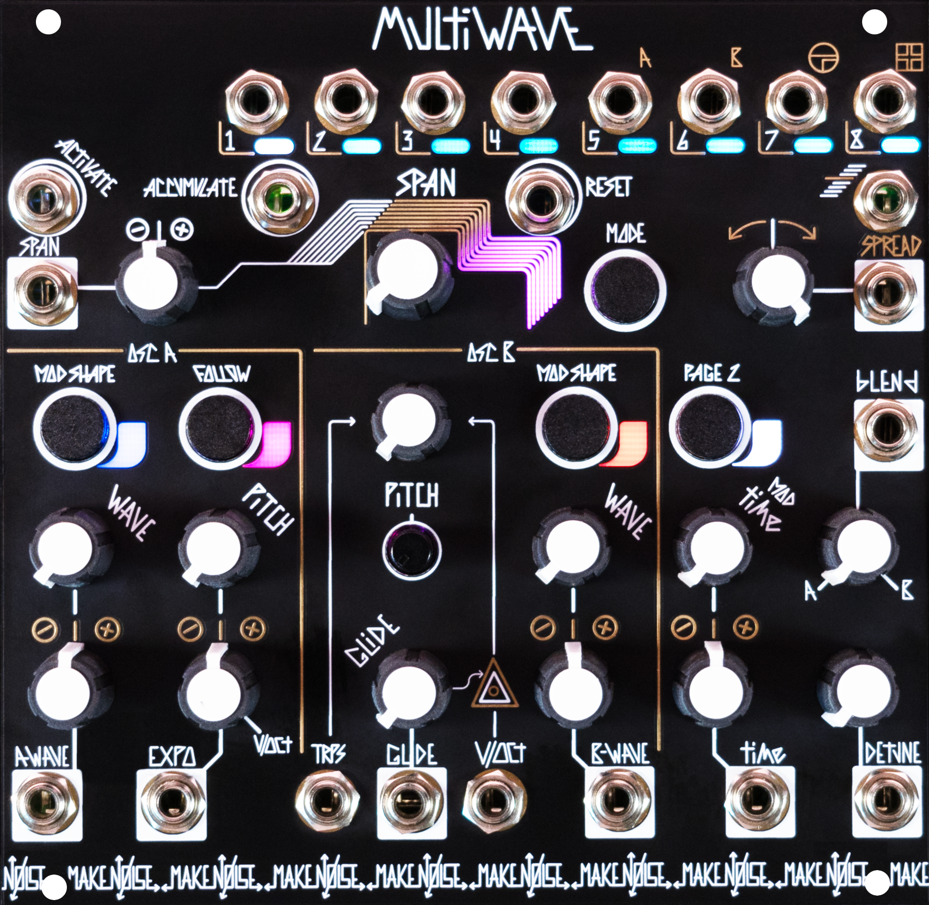 Make Noise MultiWave Dual Wavetable Oscillator Eurorack Module | Sweetwater