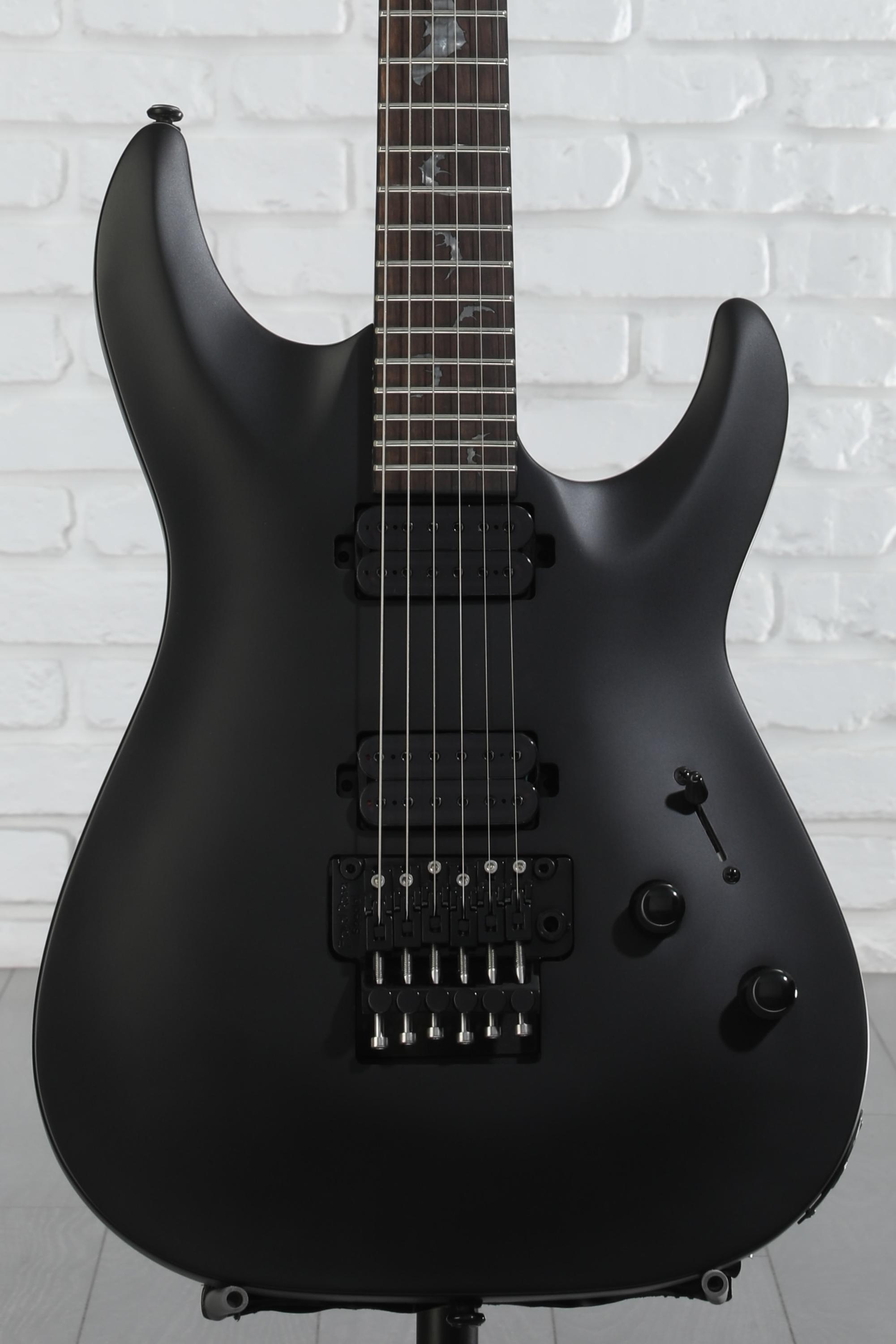 Schecter Damien-6 FR SBK Electric Guitar - Satin Black