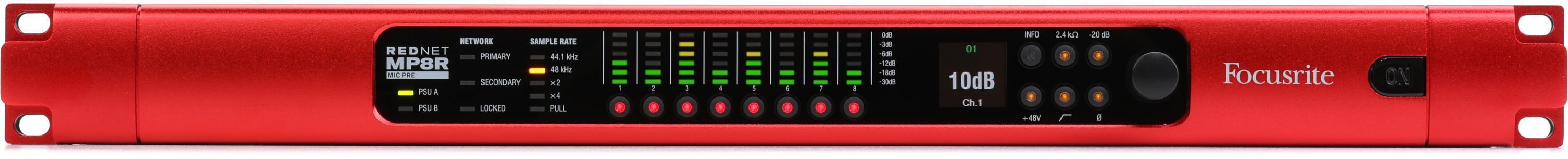 Photo of Focusrite RedNet MP8R 8-channel Microphone Preamp & A/D Converter