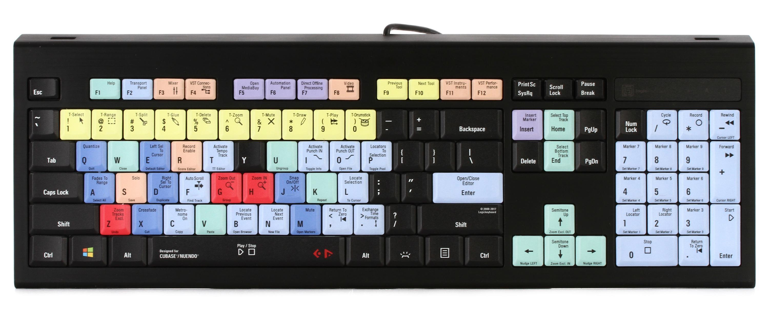 LogicKeyboard Astra PC Backlit Keyboard - Cubase / Nuendo | Sweetwater