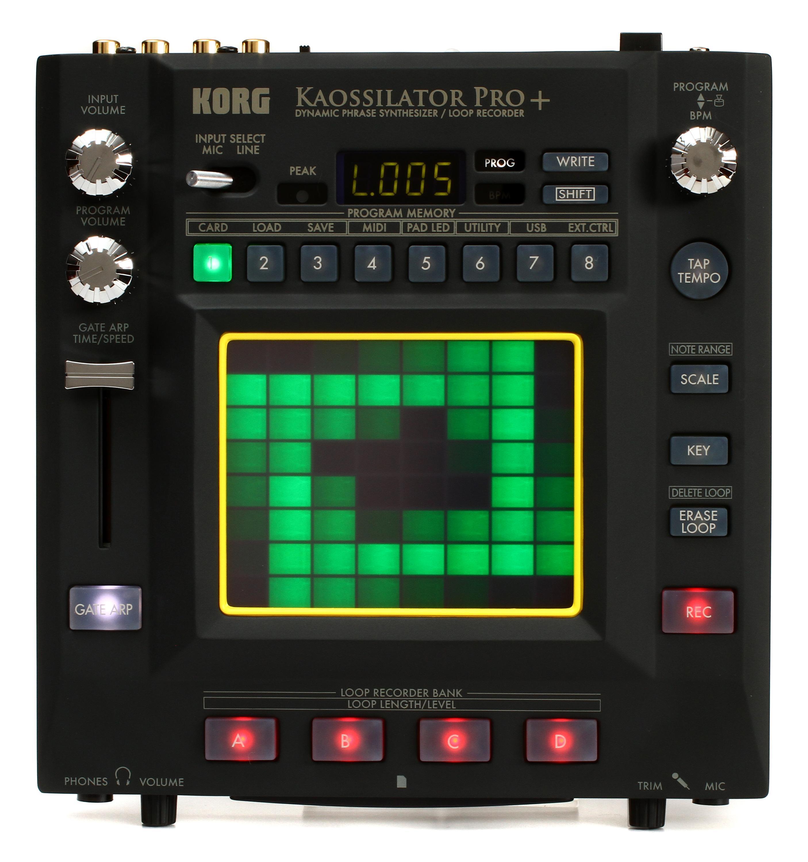 Korg Kaossilator Pro+ Phrase Synthesizer and Loop Recorder