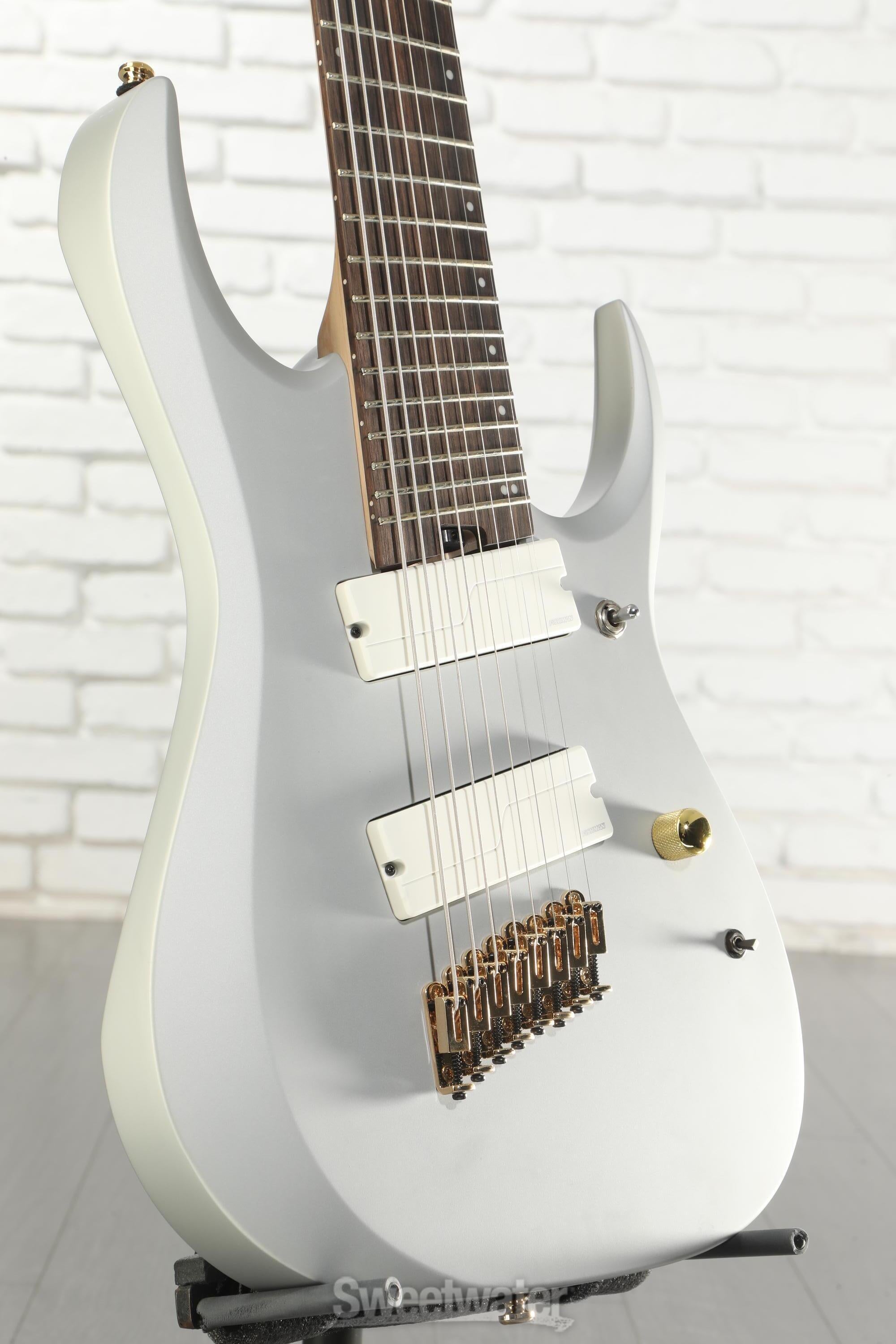 Photo of Ibanez Axe Design Lab RGDMS8 Multi-scale 8-string Electric Guitar - Classic Silver Matte