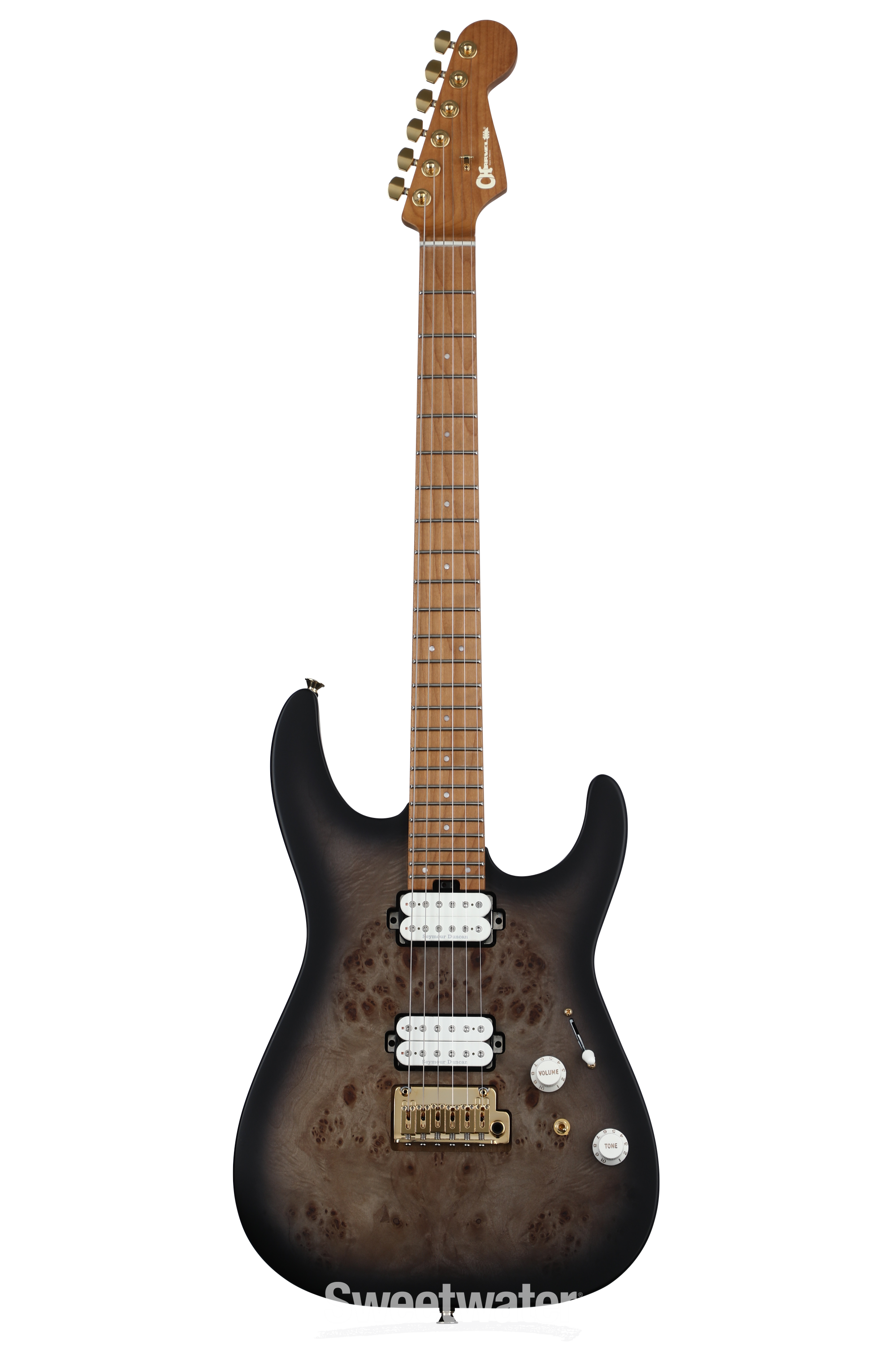Charvel Pro-Mod DK24 HH 2PT Electric Guitar - Trans Black Charvel Pro-Mod DK24 HH 2PT Electric Guitar - Trans Black