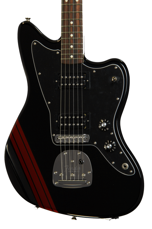 Fender Special Edition Blacktop Jazzmaster HH - Black with Red