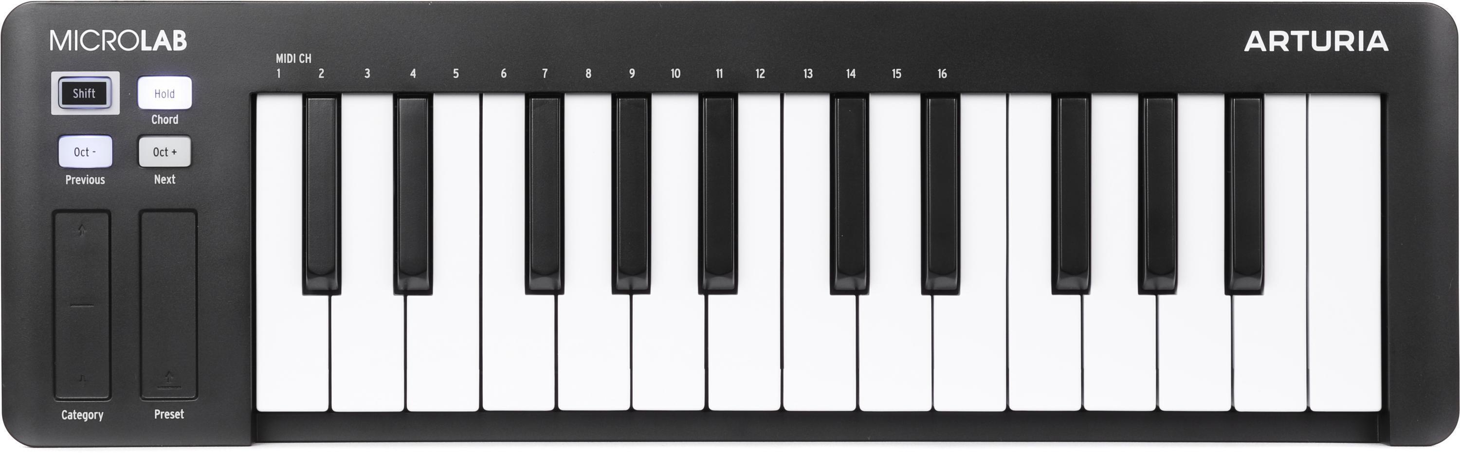Arturia MIDI keyboard 25鍵 Amazon.com: Arturia MicroLab Black Music Production USB MIDI