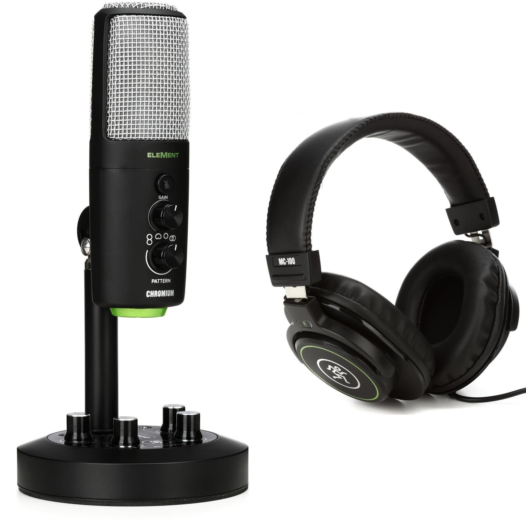 Mackie EM-CHROMIUM USB Condenser Microphone with 2-channel Mixer